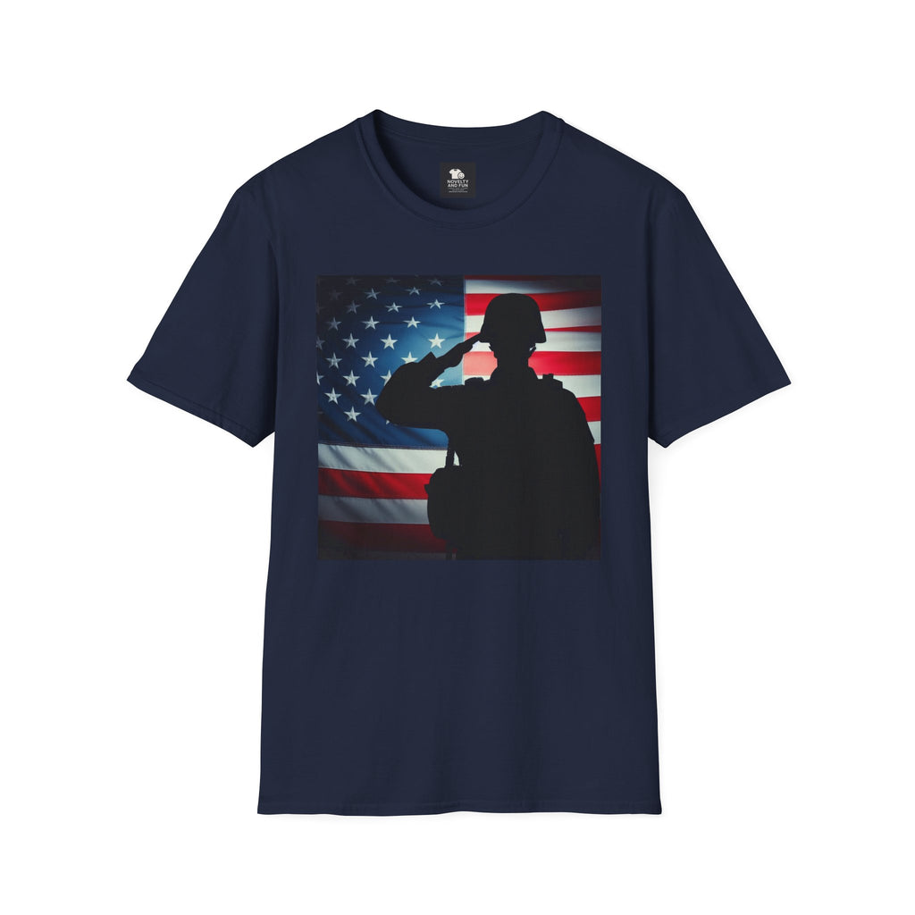 Salute to Service Unisex T-Shirt, Military Tribute Shirt, Patriotic Tee, Veteran Appreciation Gift, 4th of July Outfit, Americana Apparel
