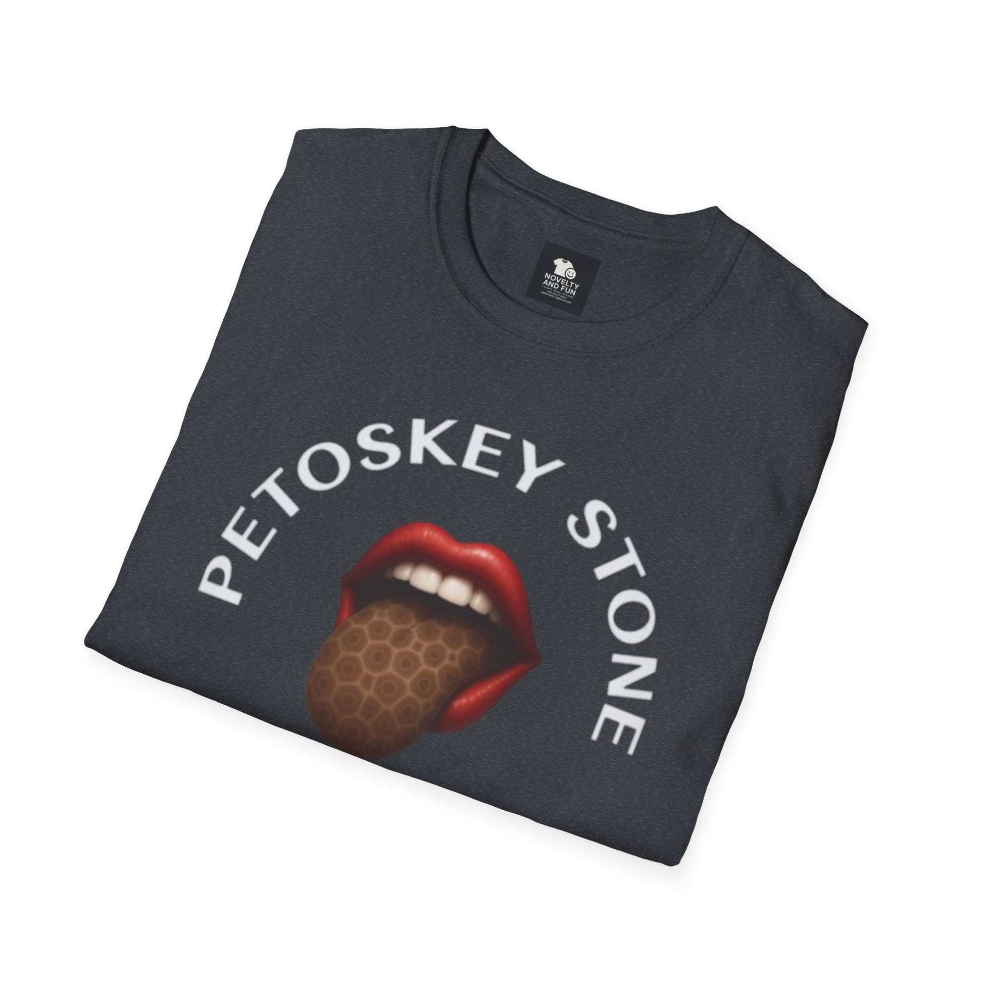 Graphic Tee with Petoskey Stone Licker! Michigan Lake Style