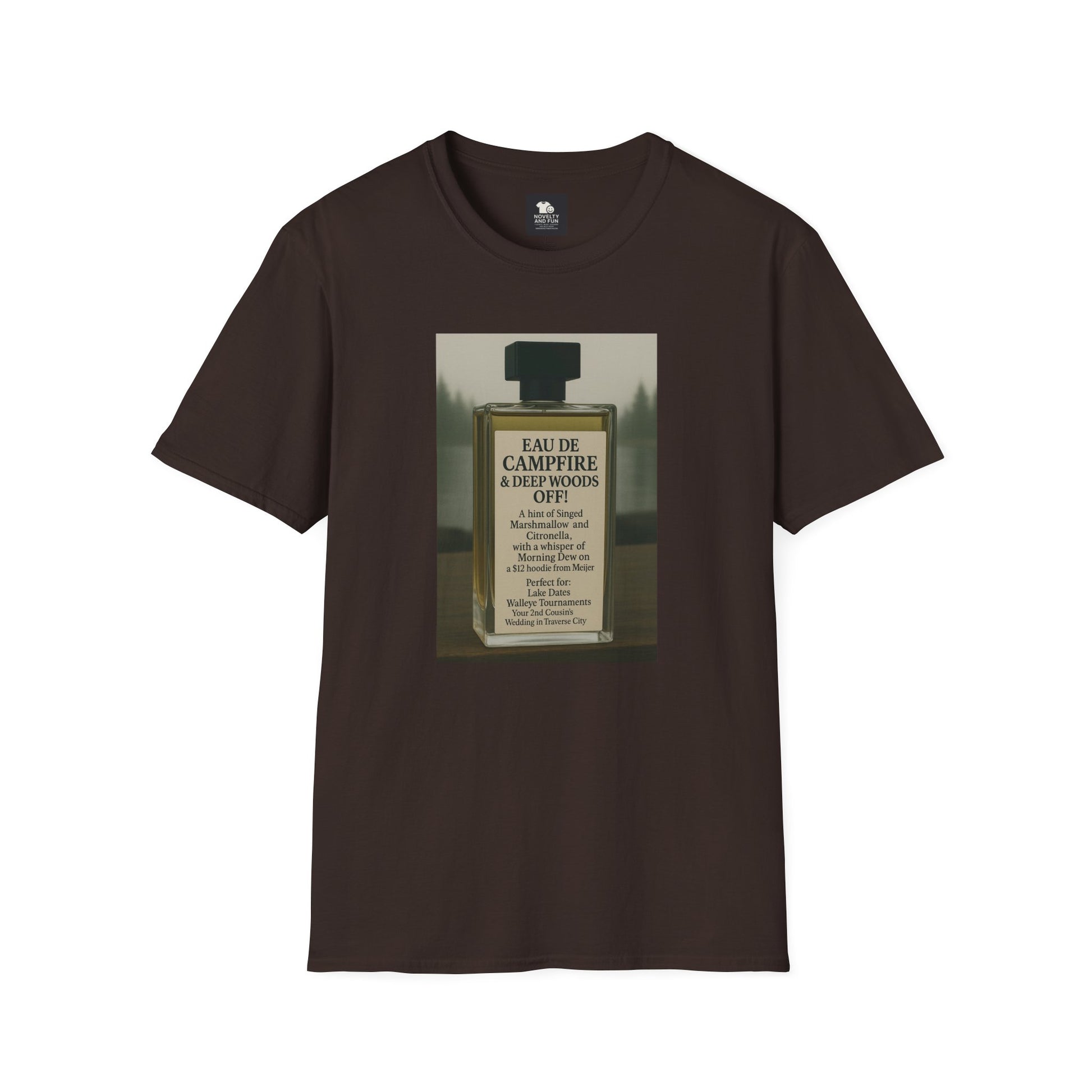 Campfire T-Shirt - Fun Michigan Camping Scent Tee