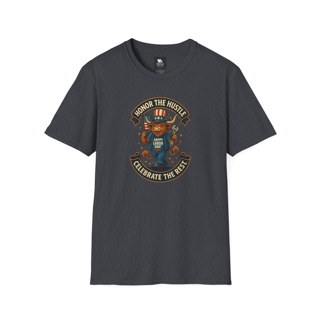 Celebrate Labor Day with Our Happy Highland Cow T-Shirt!