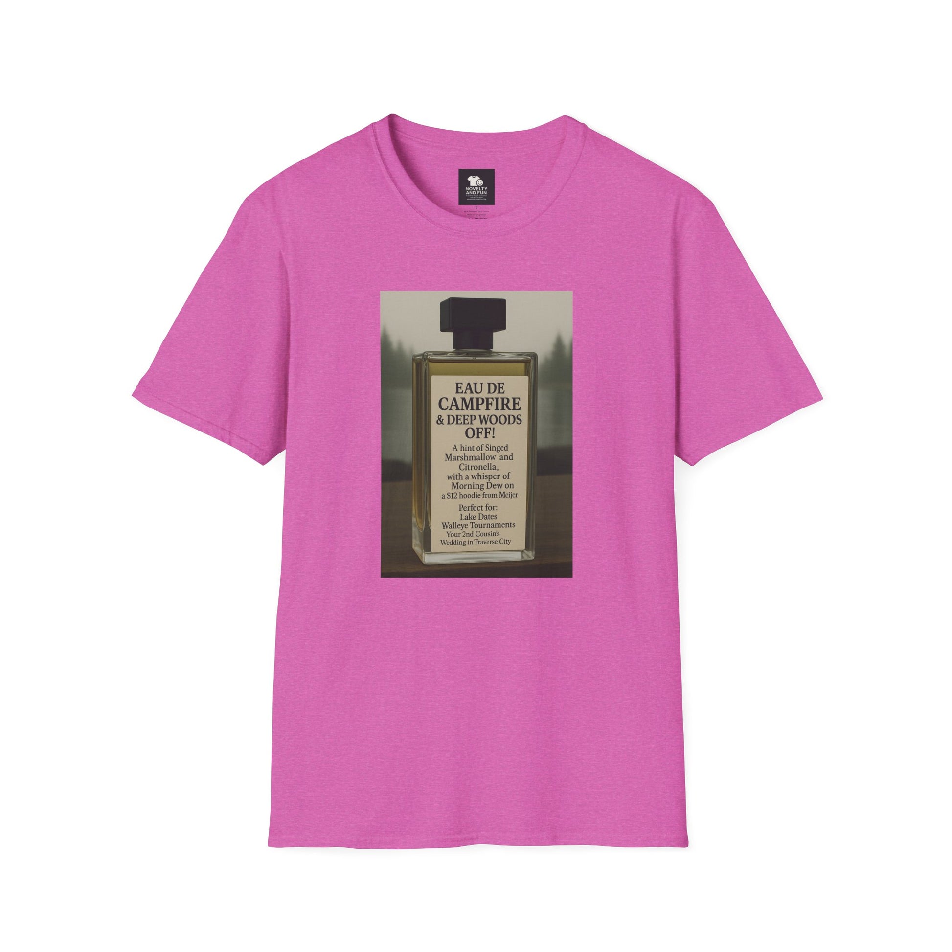 Campfire T-Shirt - Fun Michigan Camping Scent Tee