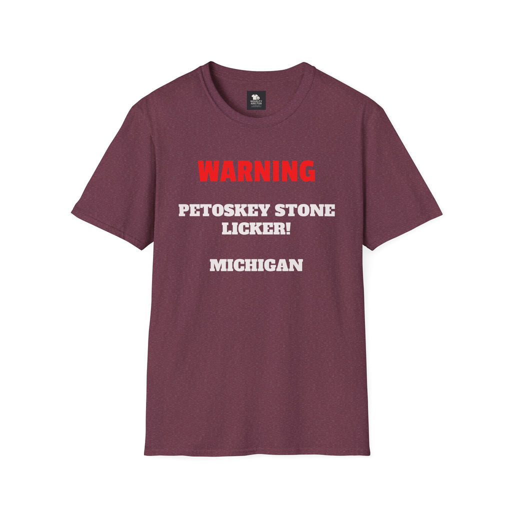 Petoskey Stone Licker Unisex Softstyle T-Shirt - Perfect for Michigan Lovers