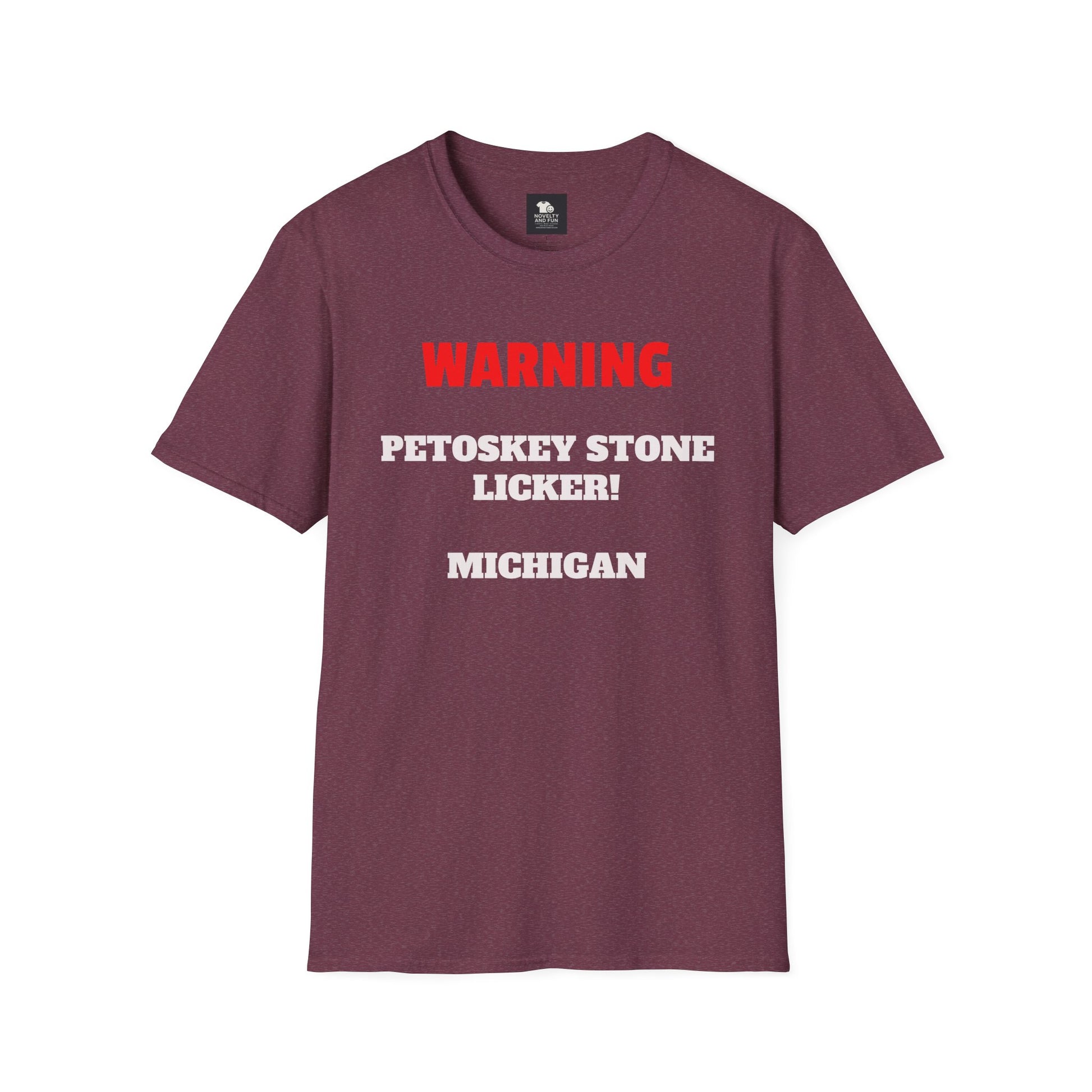 Petoskey Stone Licker Unisex Softstyle T-Shirt - Perfect for Michigan Lovers
