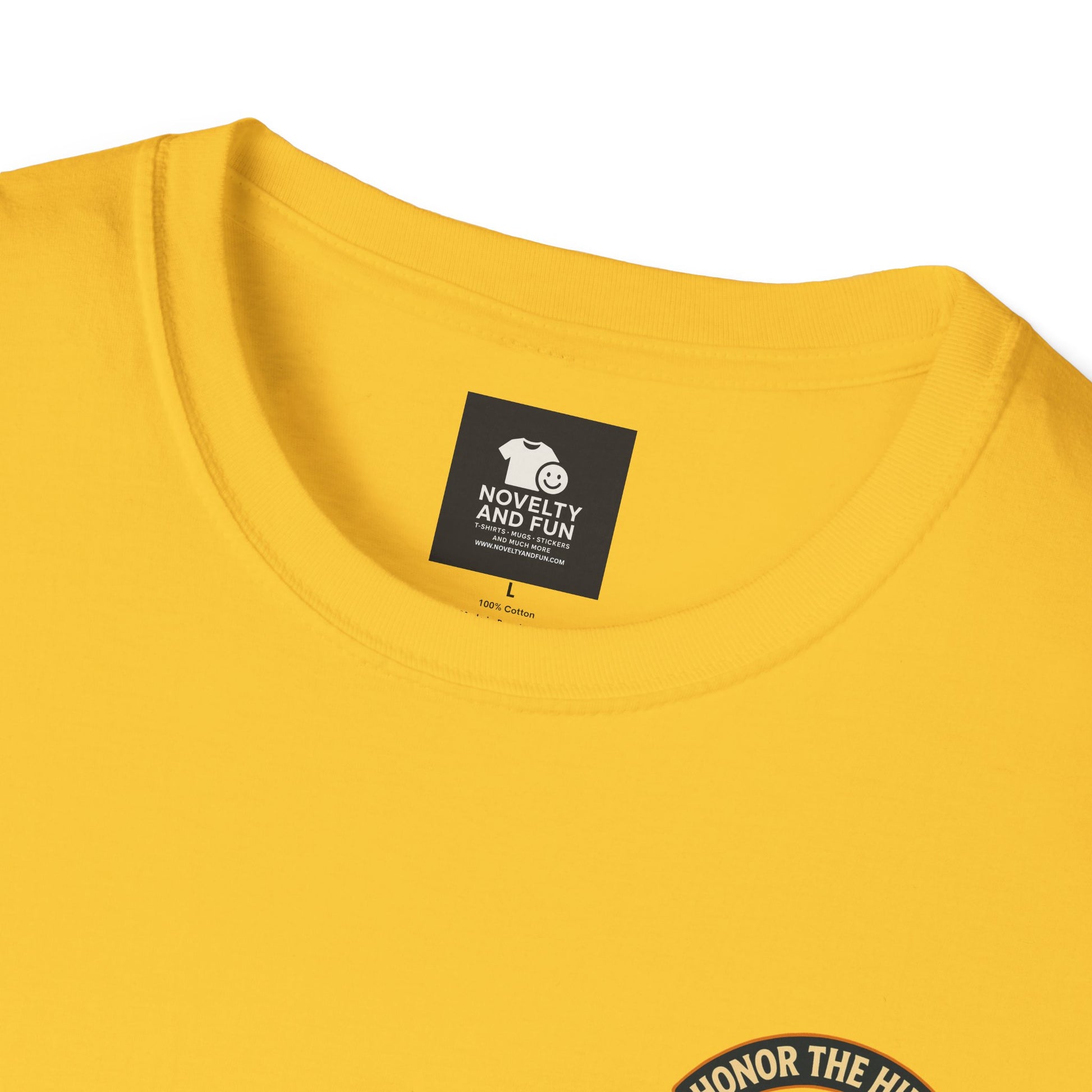 Celebrate Labor Day with Our Happy Highland Cow T-Shirt Front and Back!