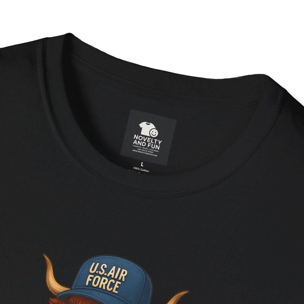 Air Force Veteran's Day Highland Cow T-Shirt