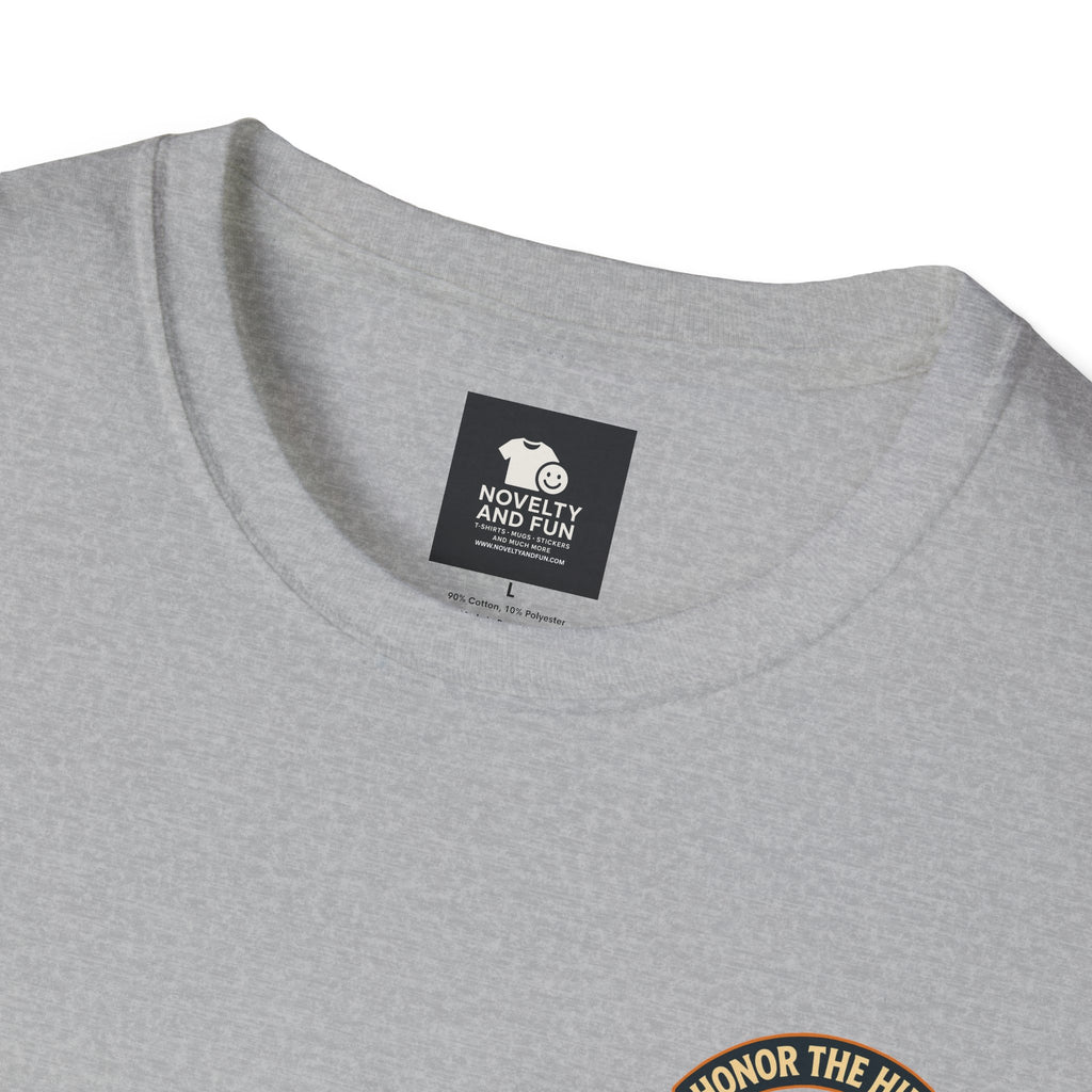 Celebrate Labor Day with Our Happy Highland Cow T-Shirt Front and Back!