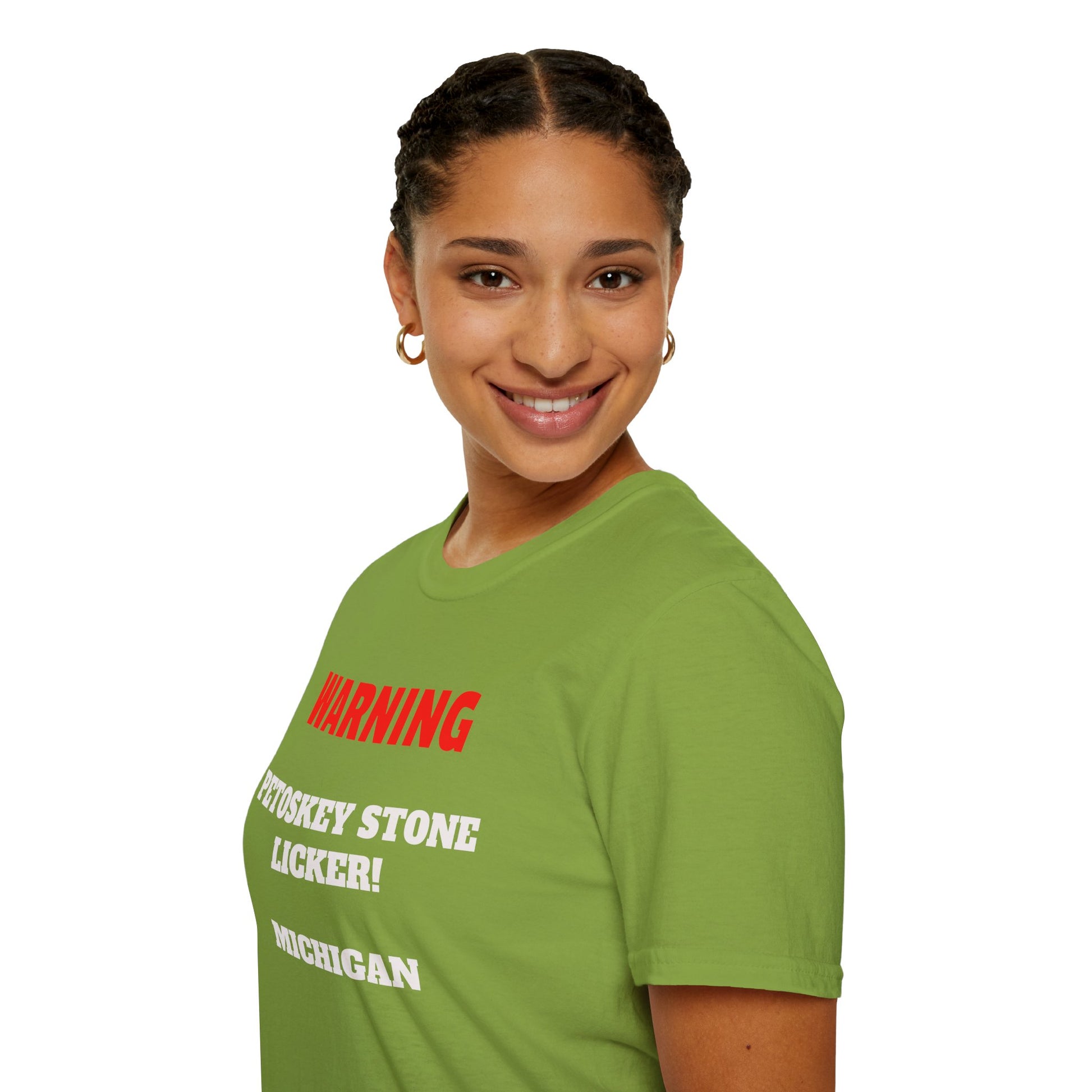 Petoskey Stone Licker Unisex Softstyle T-Shirt - Perfect for Michigan Lovers