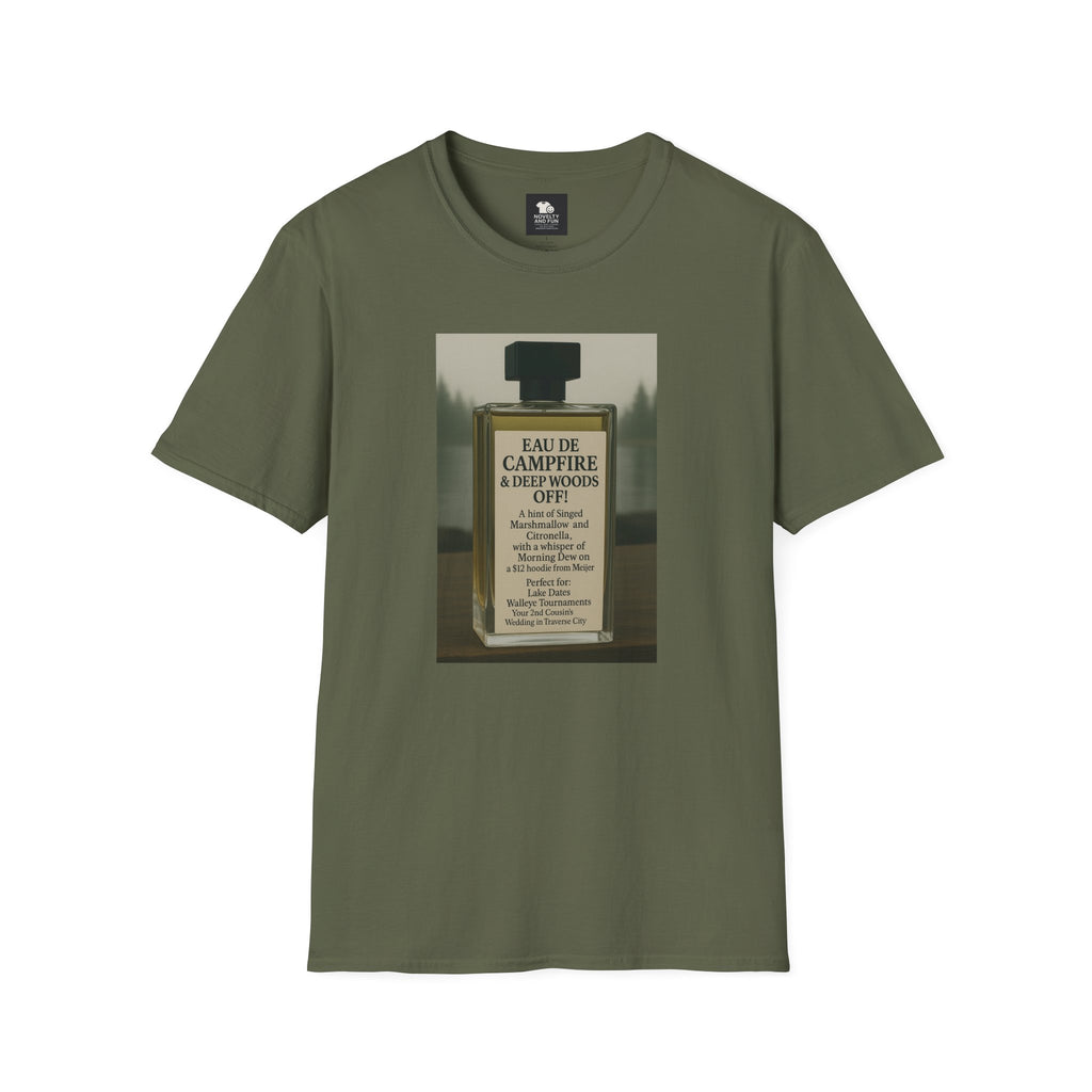 Campfire T-Shirt - Fun Michigan Camping Scent Tee