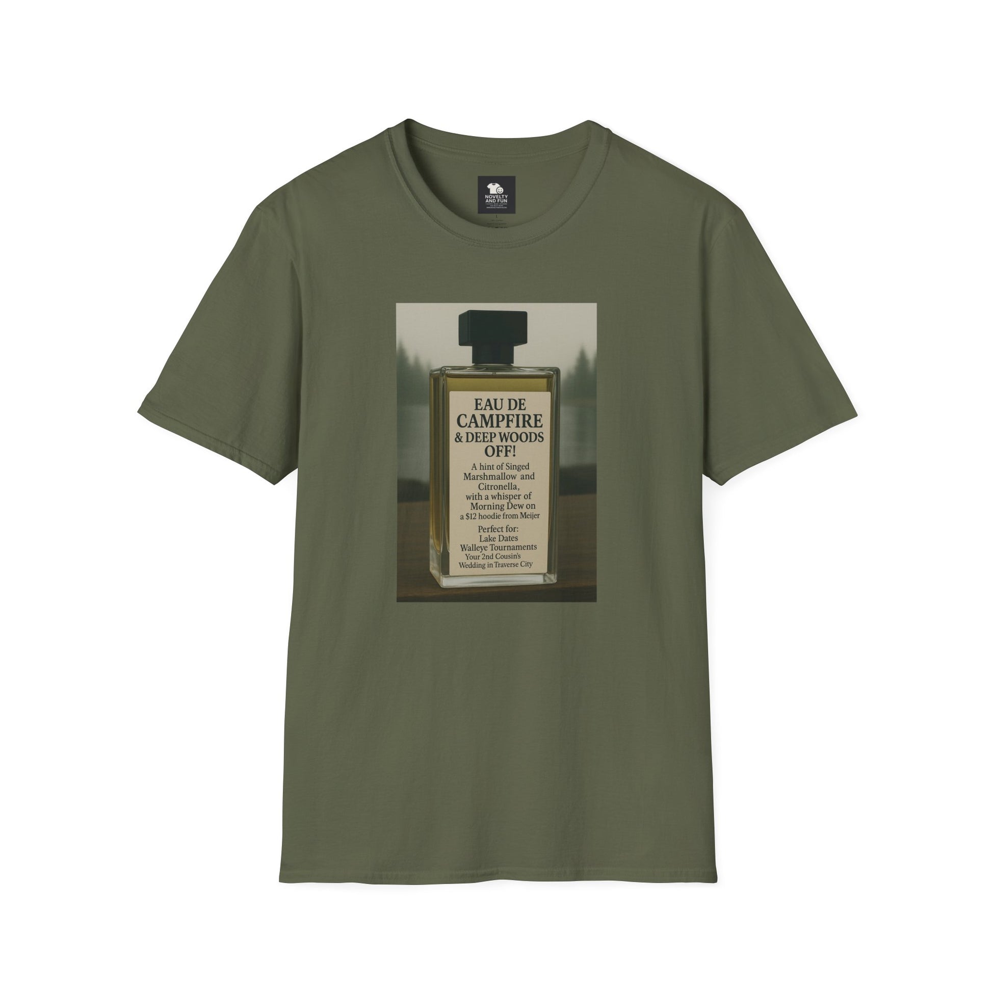 Campfire T-Shirt - Fun Michigan Camping Scent Tee