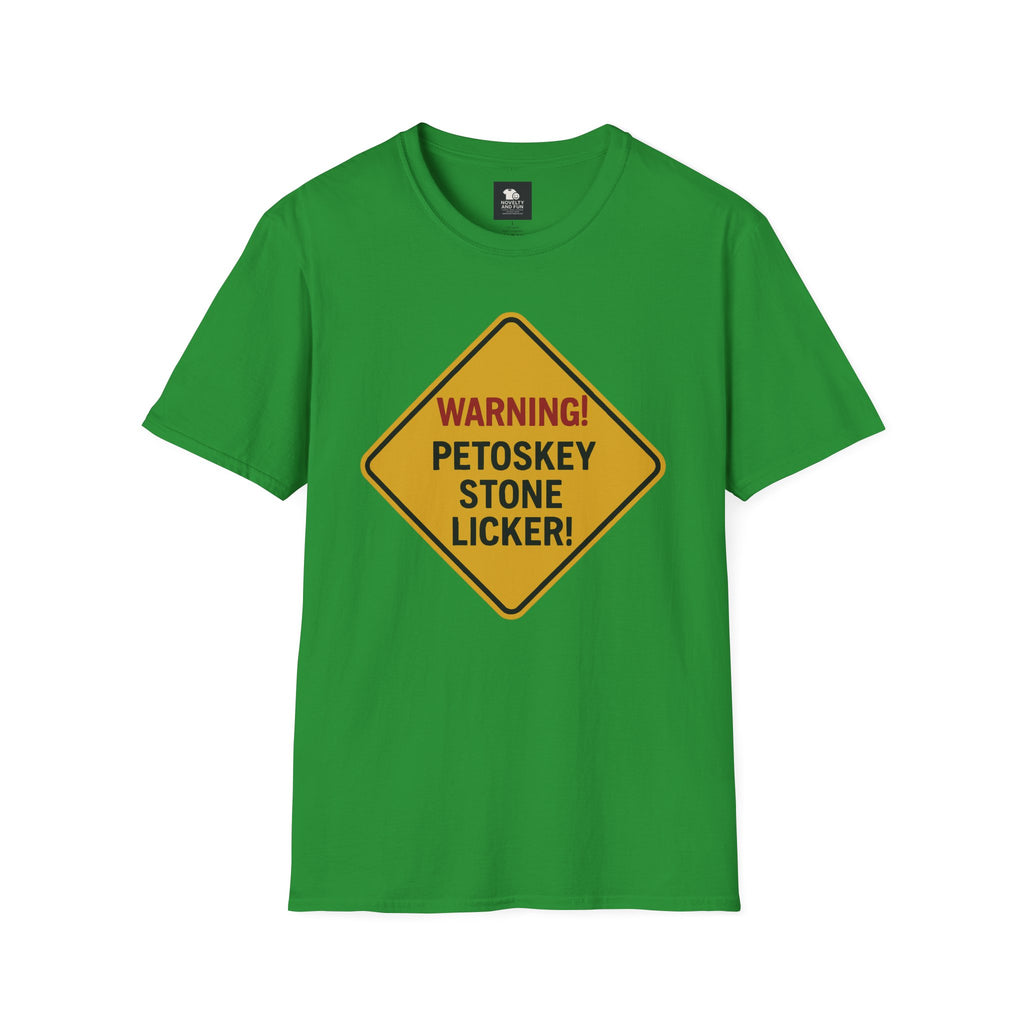 Warning! Contains Petoskey Stone Licker T-Shirt, Funny Gift, Unisex Tee, [...]