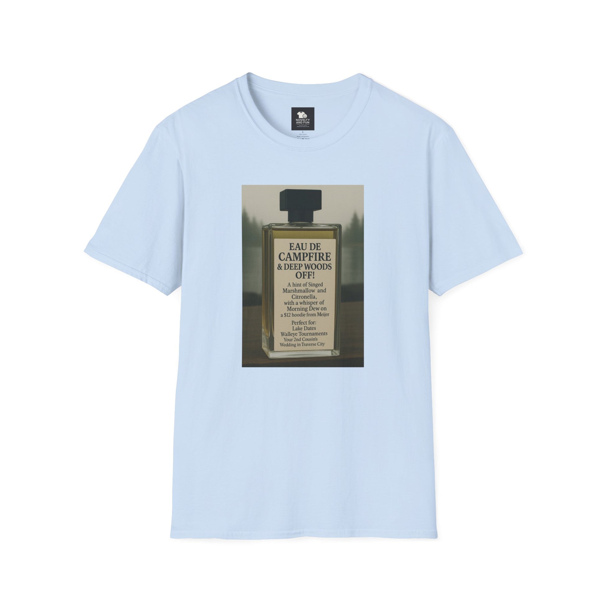 Campfire T-Shirt - Fun Michigan Camping Scent Tee