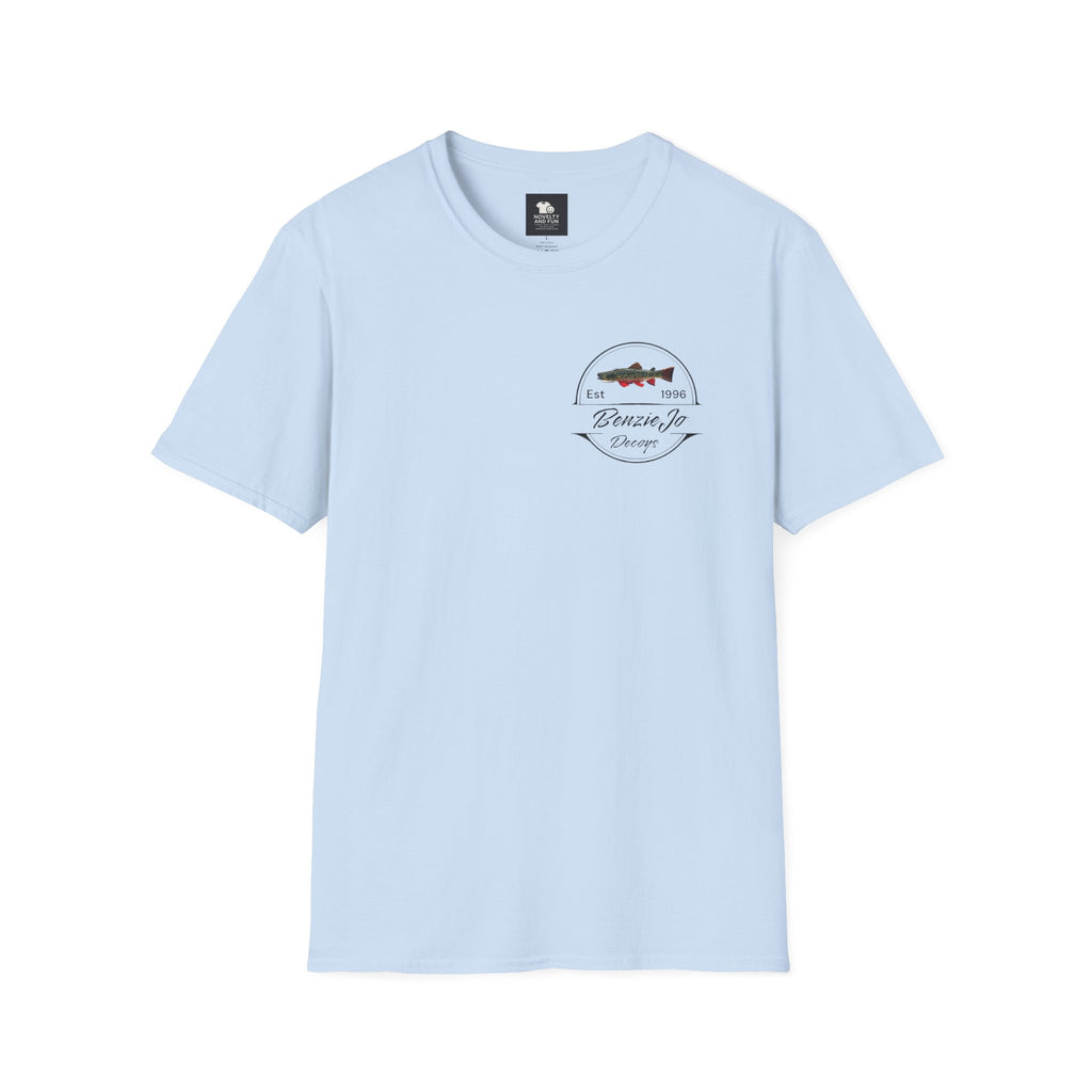 Front and Back Michigan BenzieJo Fish Decoys T-Shirt