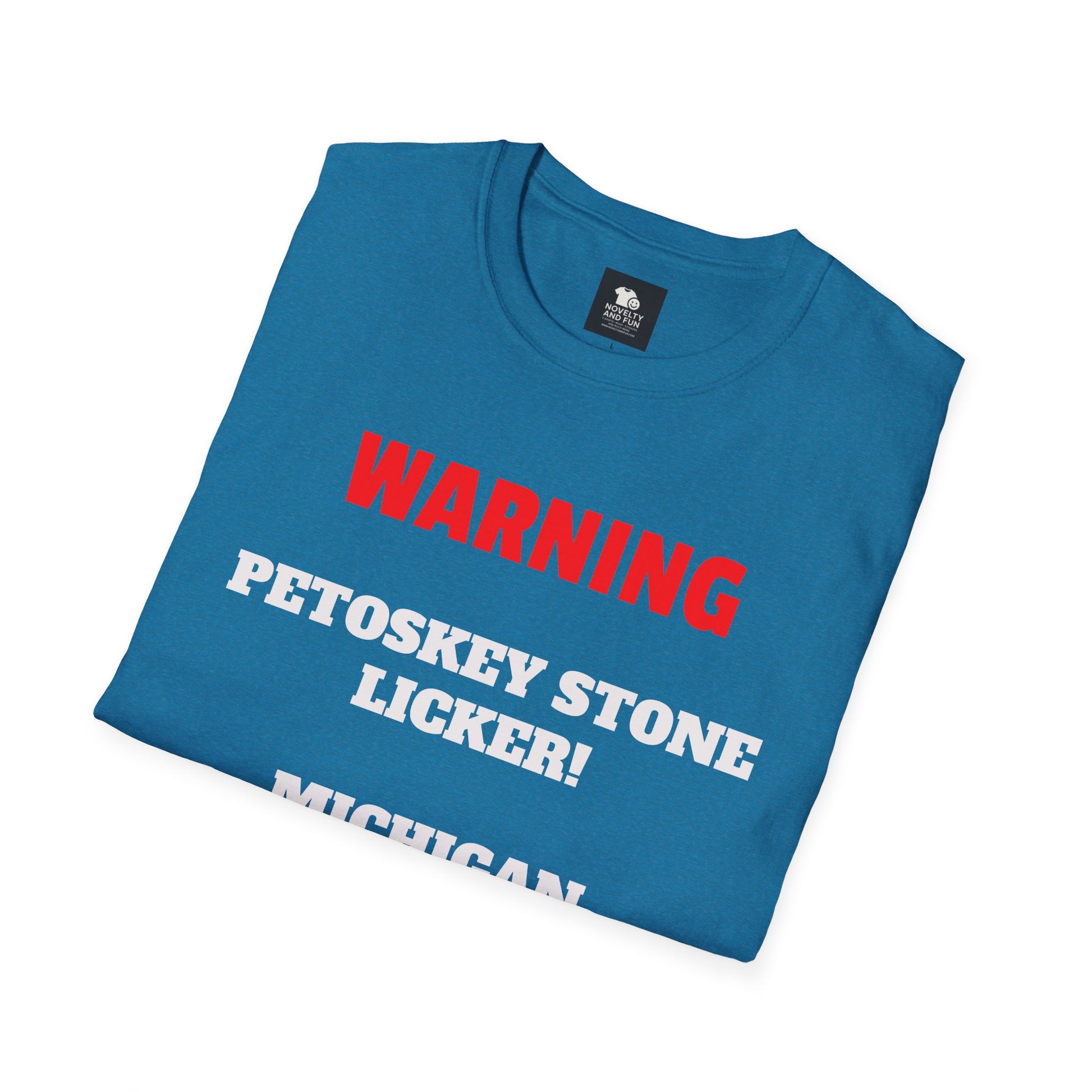 Petoskey Stone Licker Unisex Softstyle T-Shirt - Perfect for Michigan Lovers