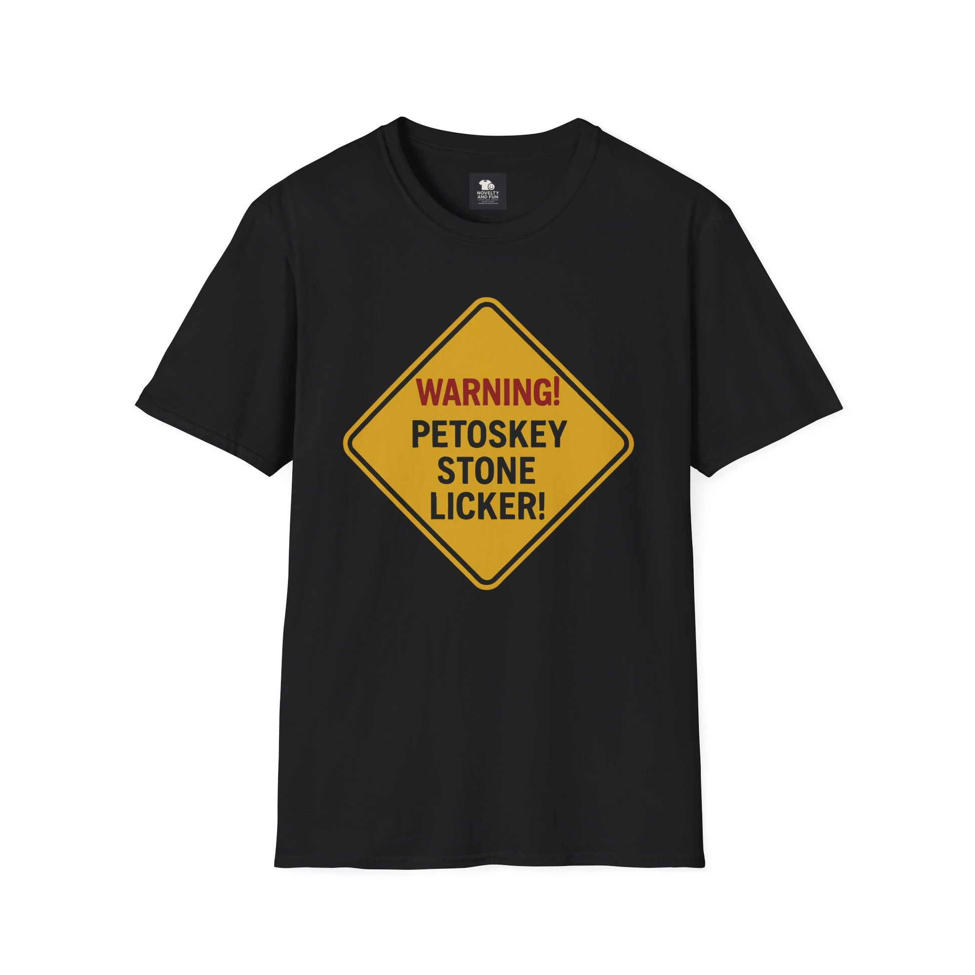 Warning! Contains Petoskey Stone Licker T-Shirt, Funny Gift, Unisex Tee, [...]