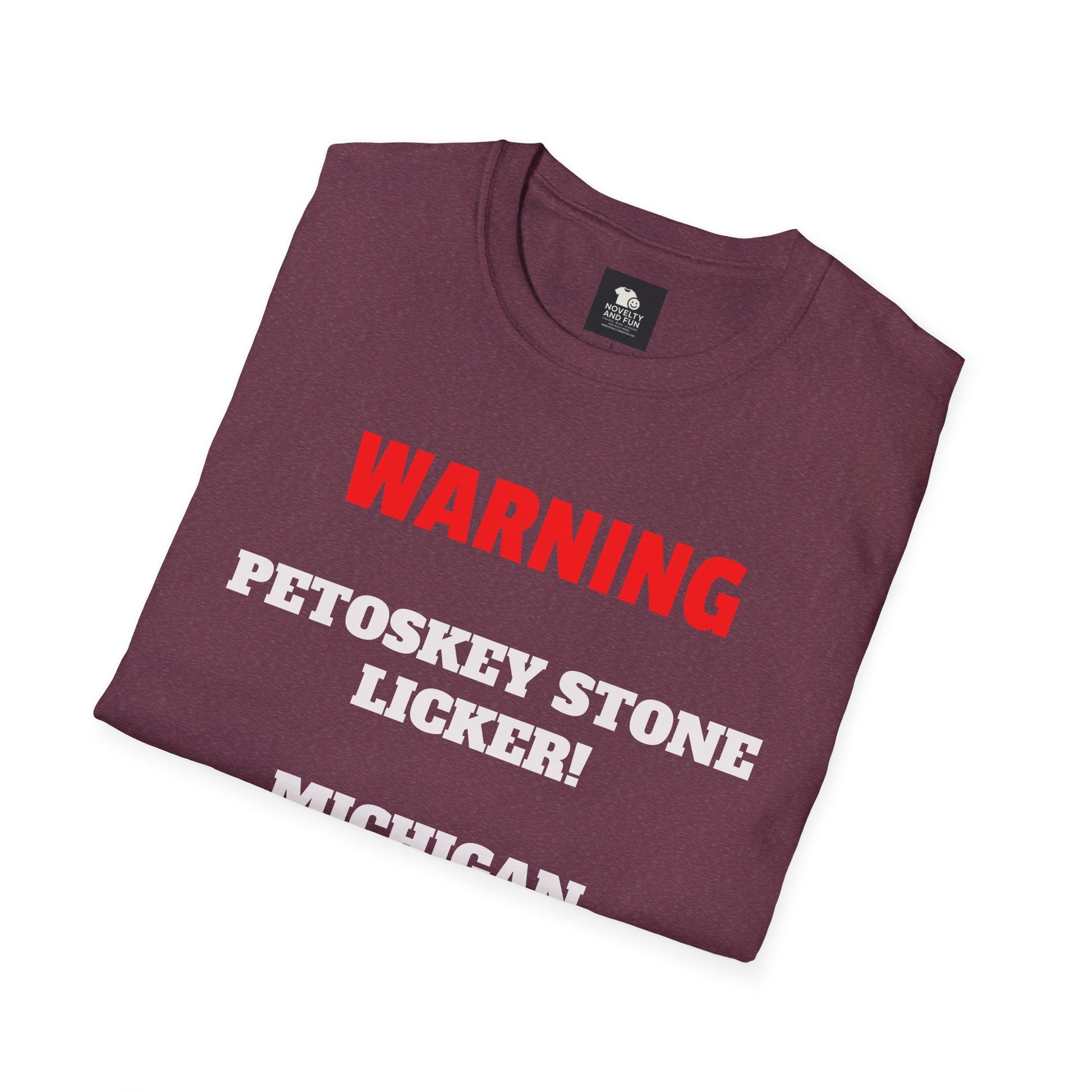 Petoskey Stone Licker Unisex Softstyle T-Shirt - Perfect for Michigan Lovers