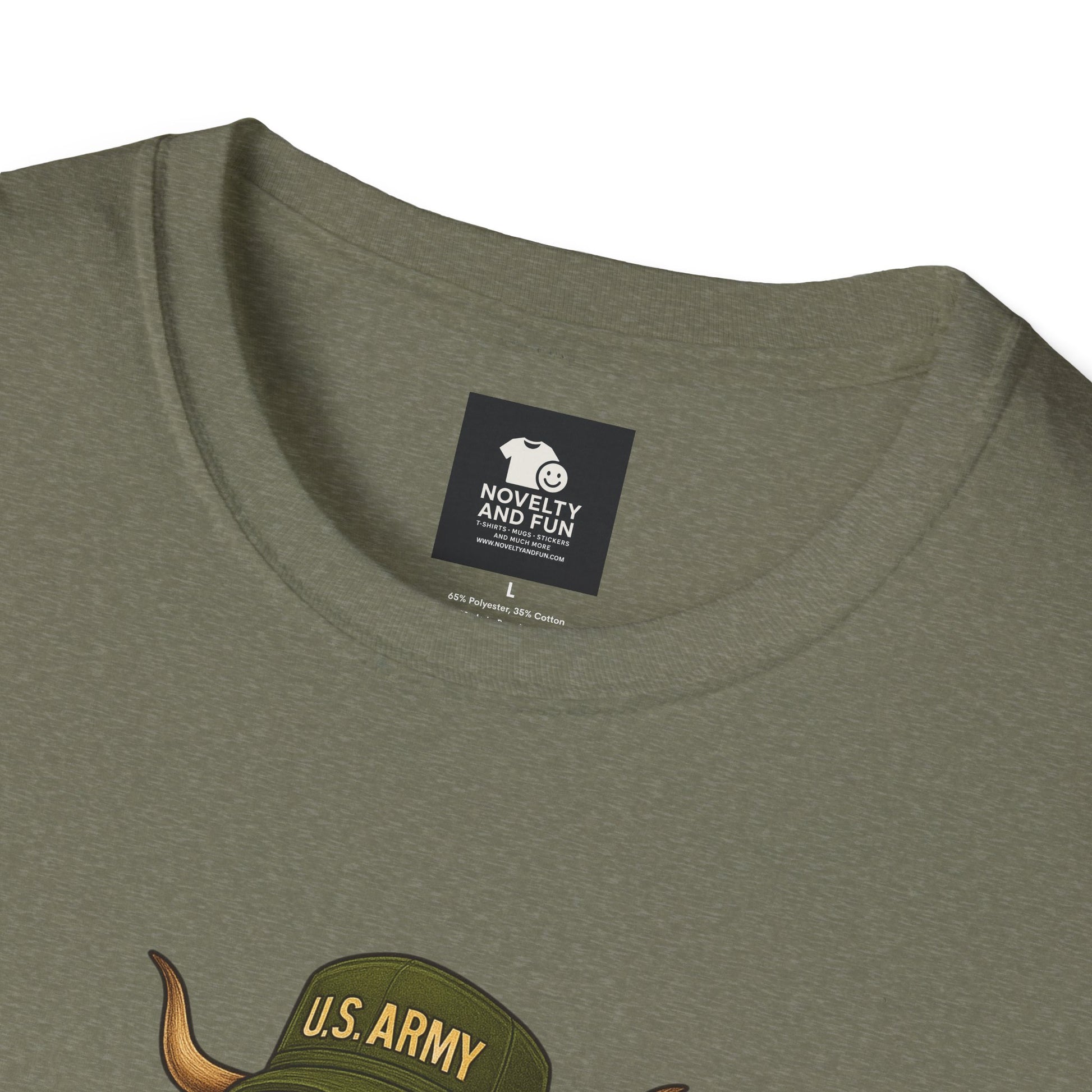 Veteran's Day Army Highland Cow T-Shirt