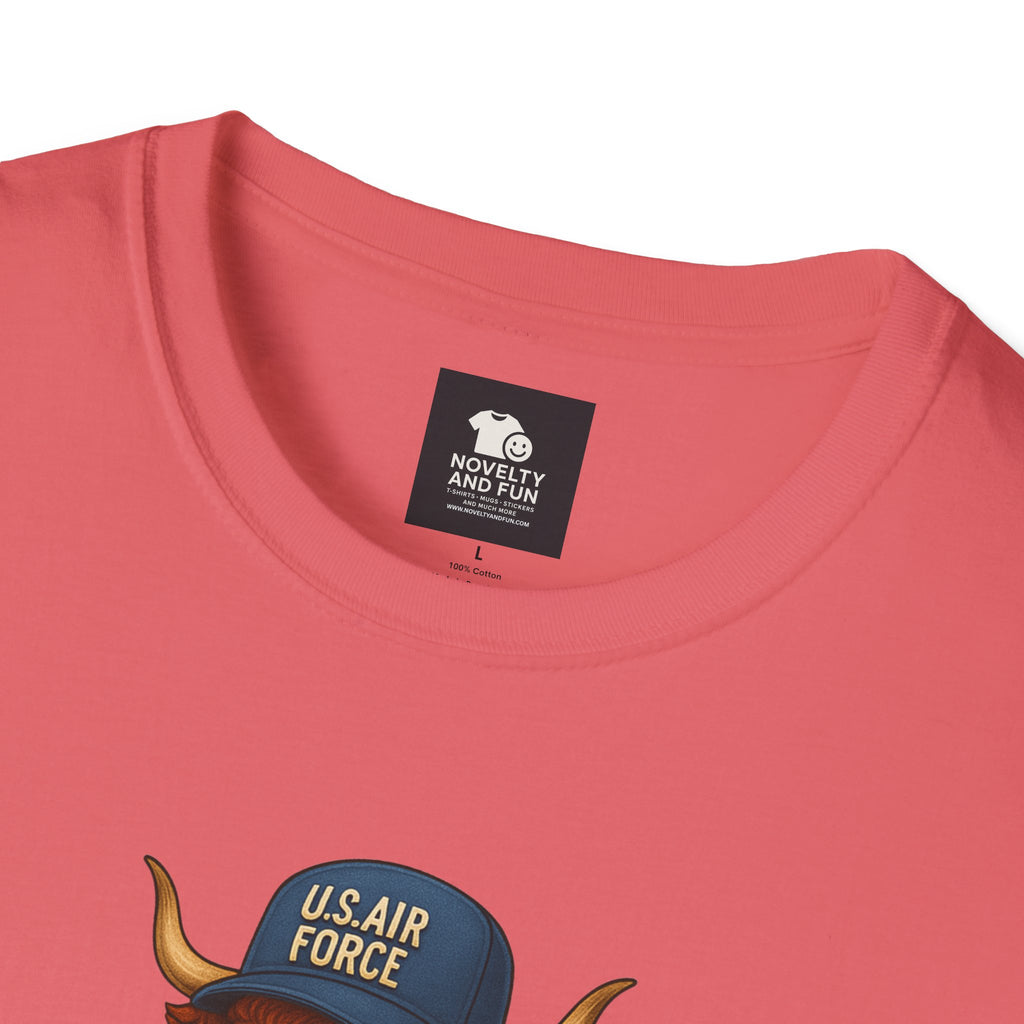 Air Force Veteran's Day Highland Cow T-Shirt