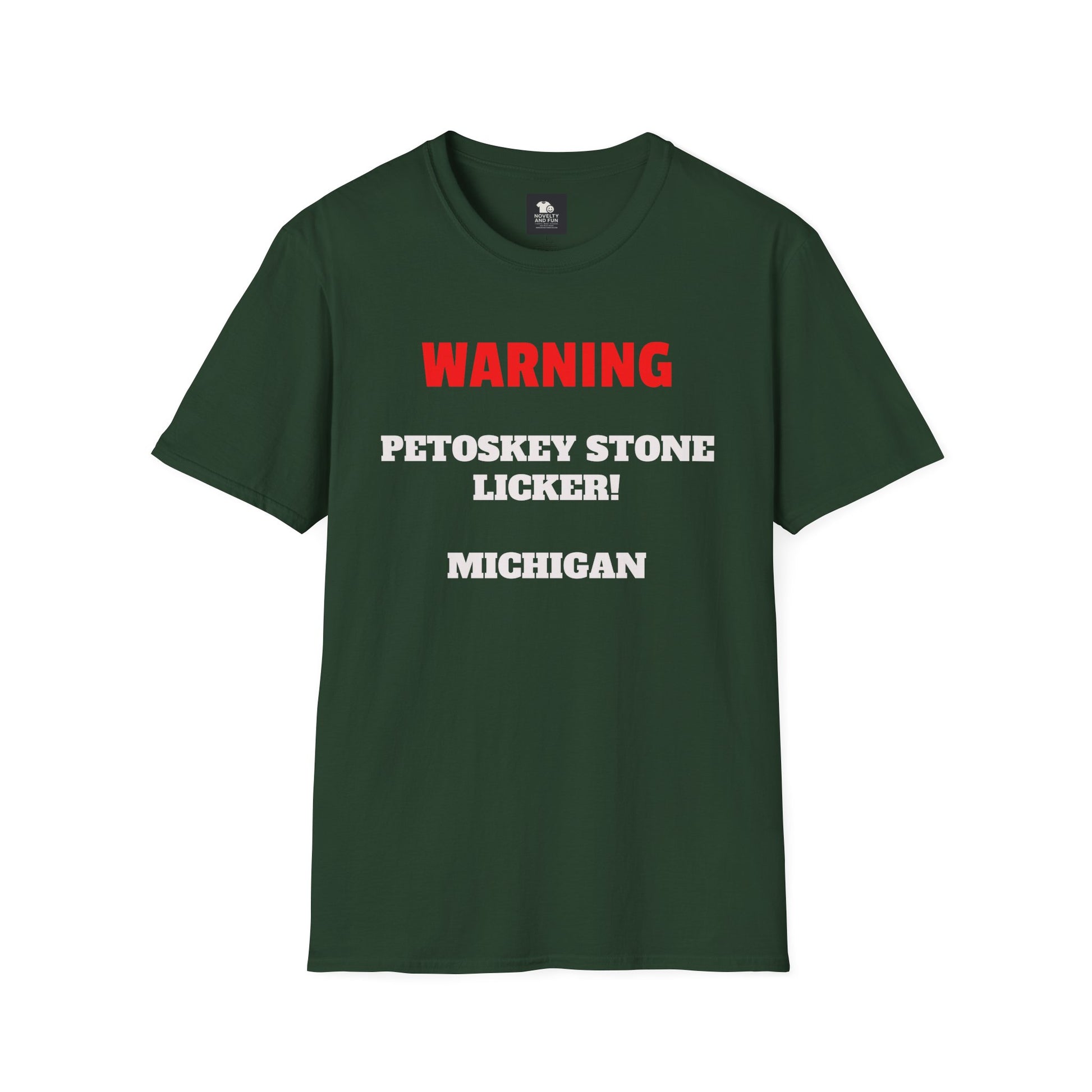 Petoskey Stone Licker Unisex Softstyle T-Shirt - Perfect for Michigan Lovers