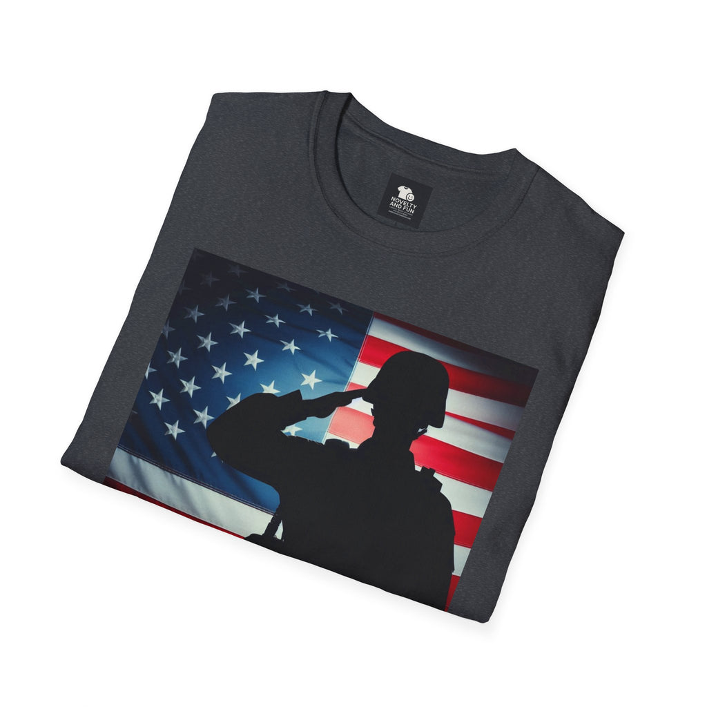 Salute to Service Unisex T-Shirt, Military Tribute Shirt, Patriotic Tee, Veteran Appreciation Gift, 4th of July Outfit, Americana Apparel