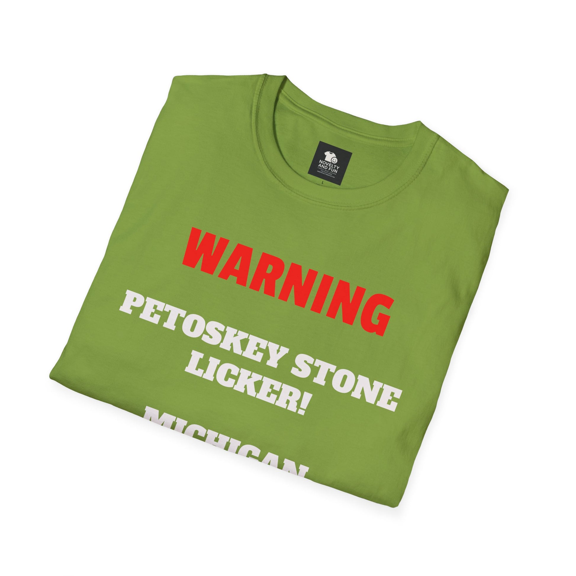 Petoskey Stone Licker Unisex Softstyle T-Shirt - Perfect for Michigan Lovers