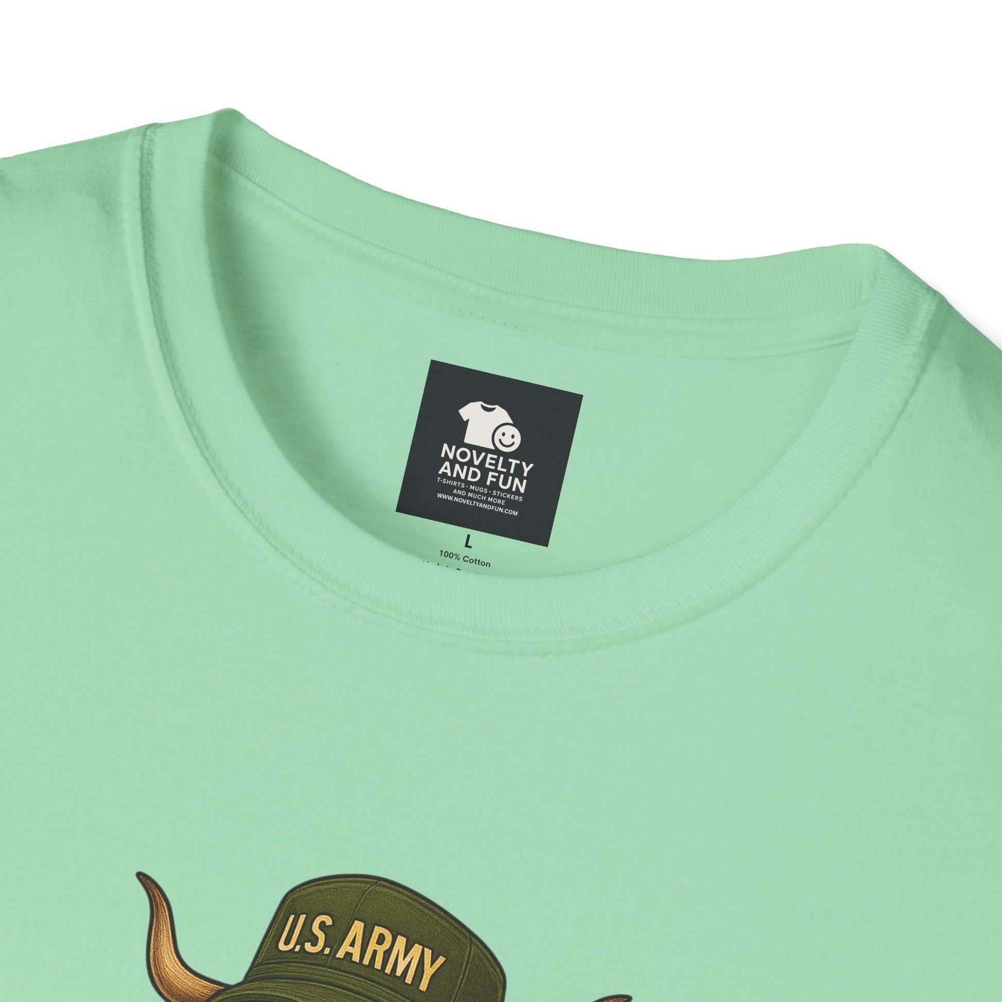 Veteran's Day Army Highland Cow T-Shirt