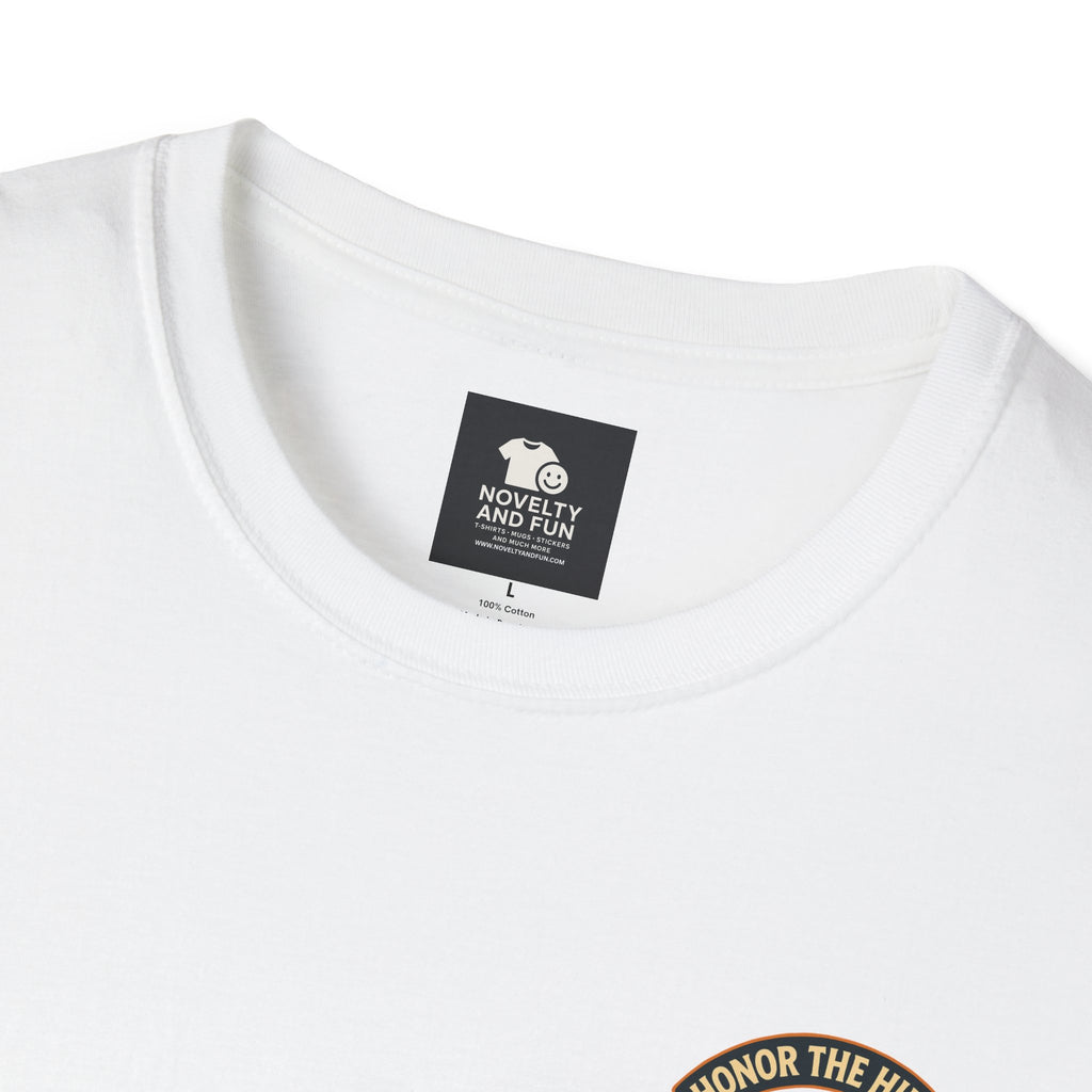 Celebrate Labor Day with Our Happy Highland Cow T-Shirt Front and Back!