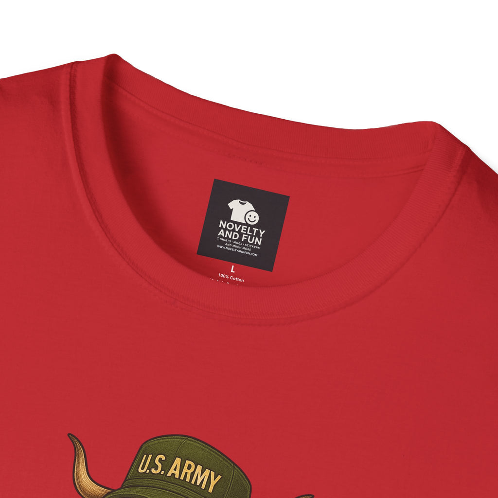Veteran's Day Army Highland Cow T-Shirt