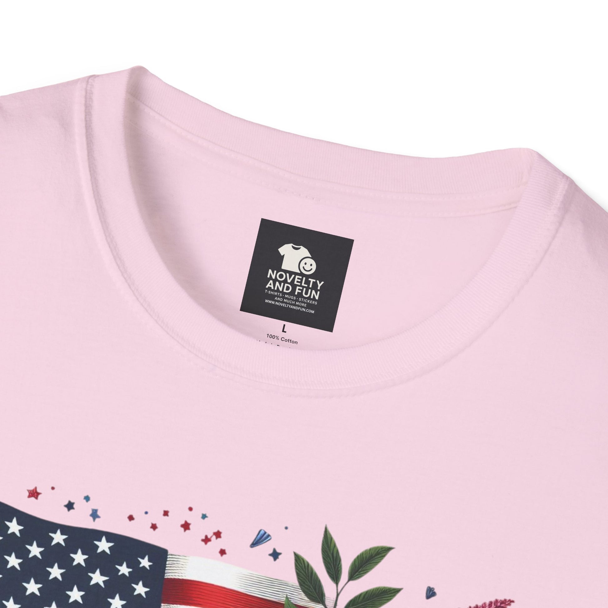 Labor Day Floral T-Shirt, Patriotic Tee