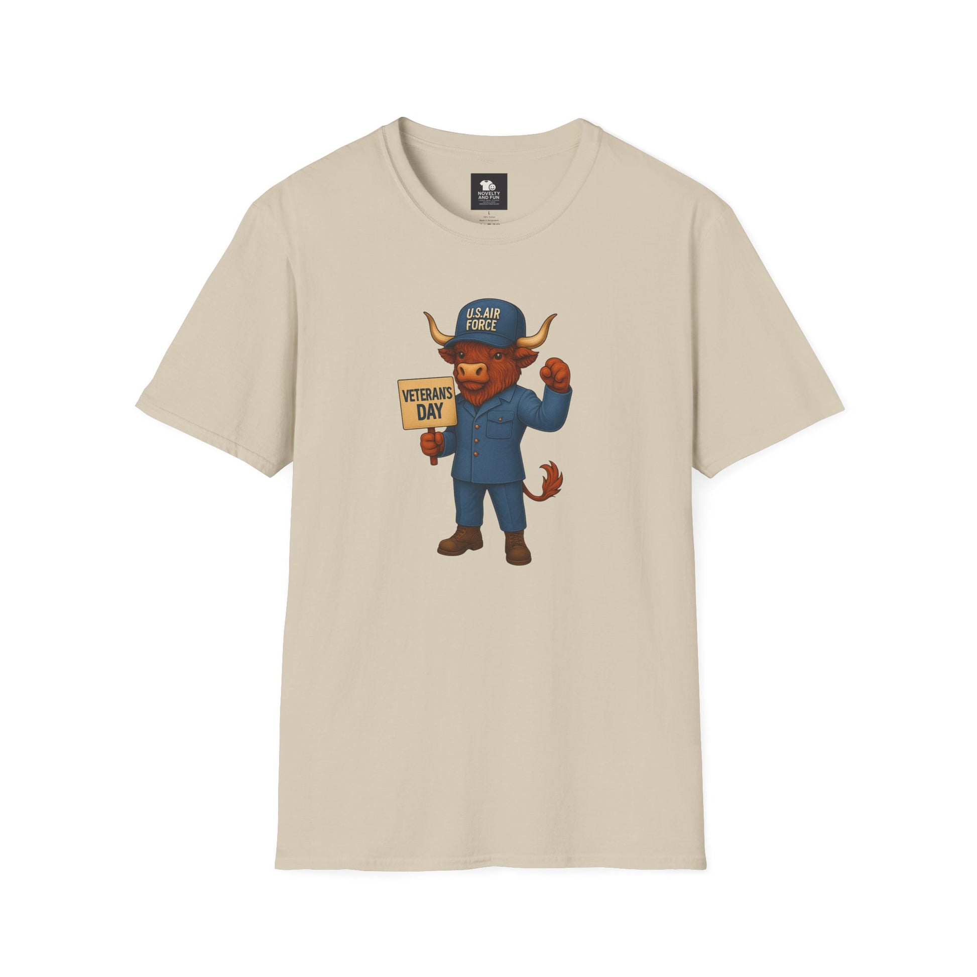 Air Force Veteran's Day Highland Cow T-Shirt
