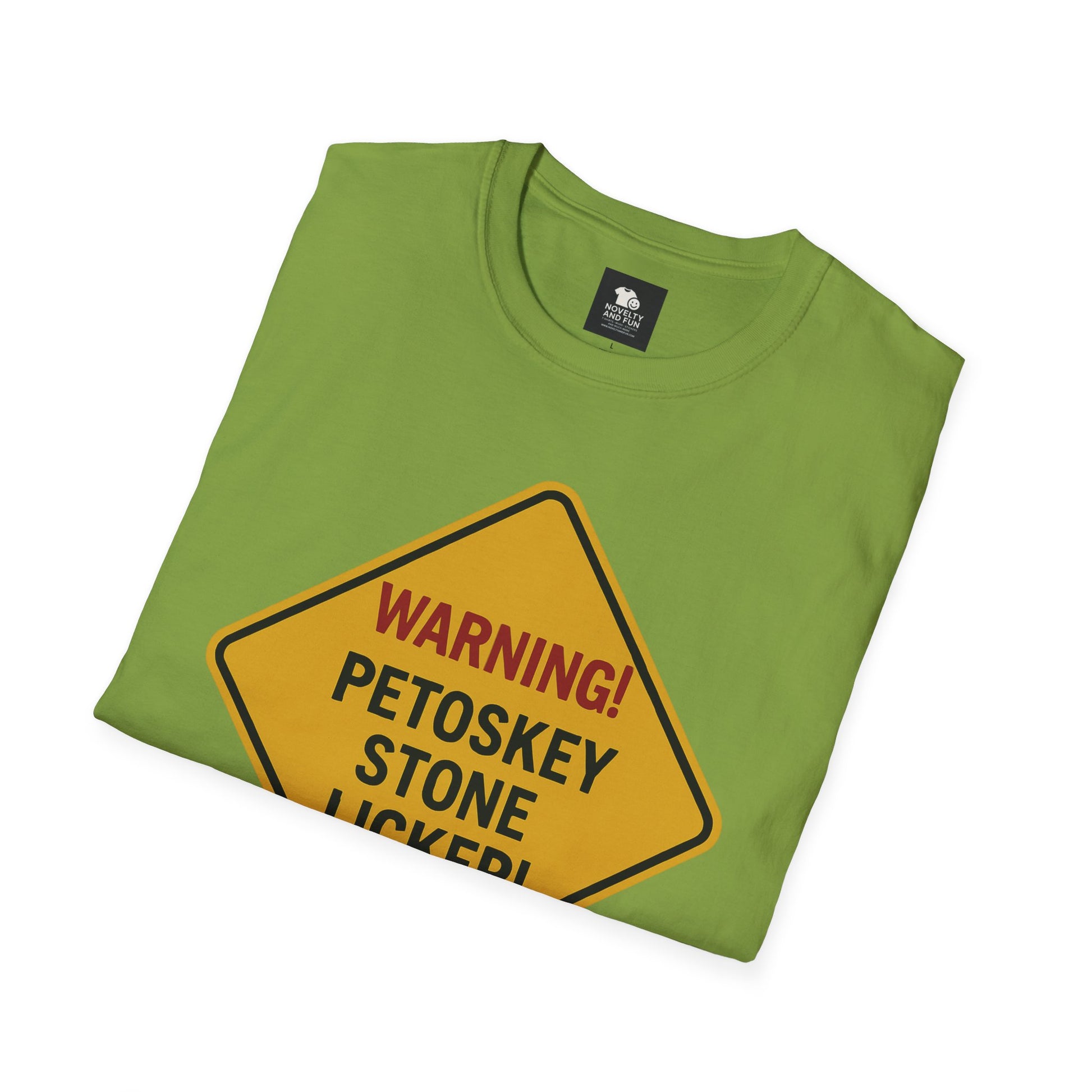 Warning! Contains Petoskey Stone Licker T-Shirt, Funny Gift, Unisex Tee, [...]
