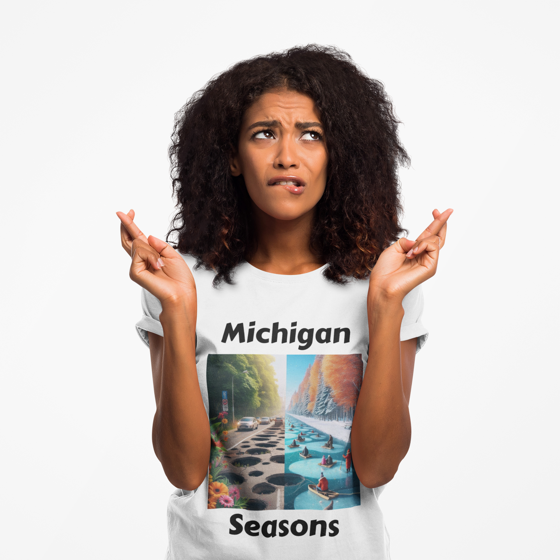 Michigan Seasons Unisex T-Shirt | Great Lakes Gift, Nature Enthusiast Apparel,