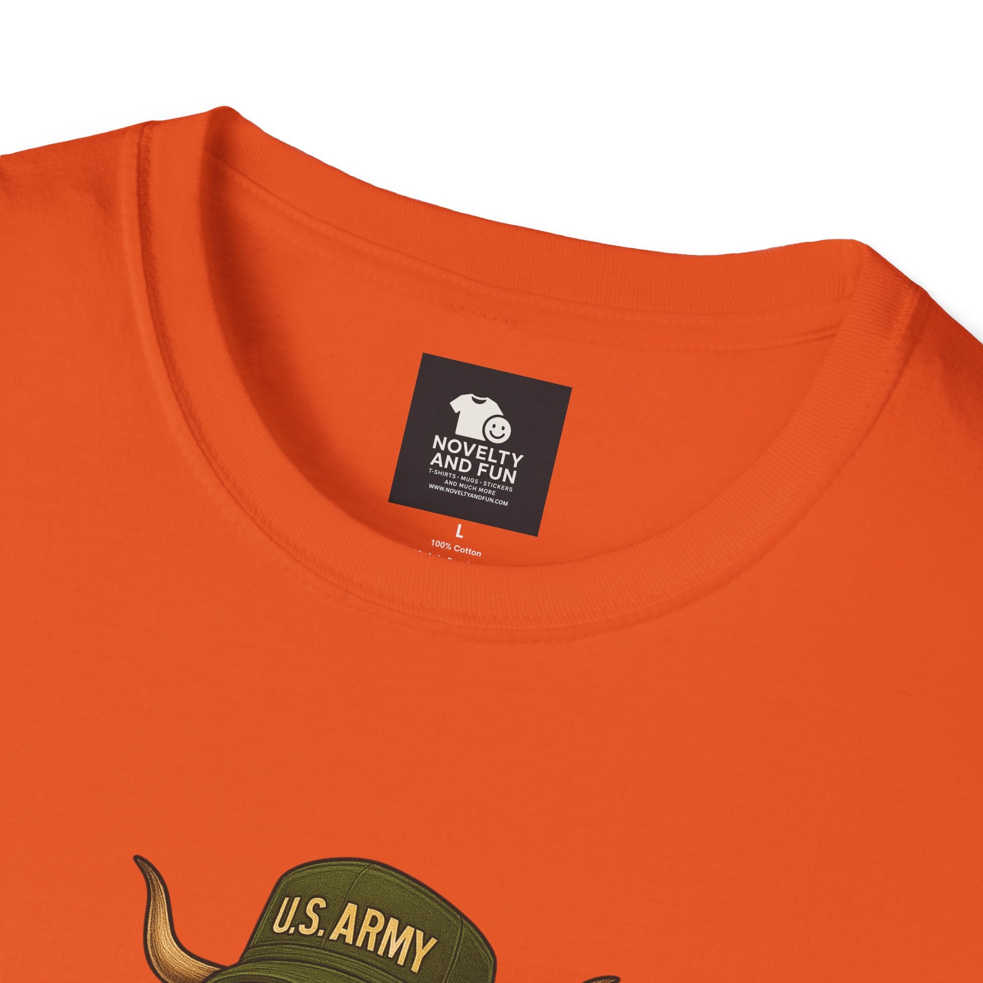 Veteran's Day Army Highland Cow T-Shirt