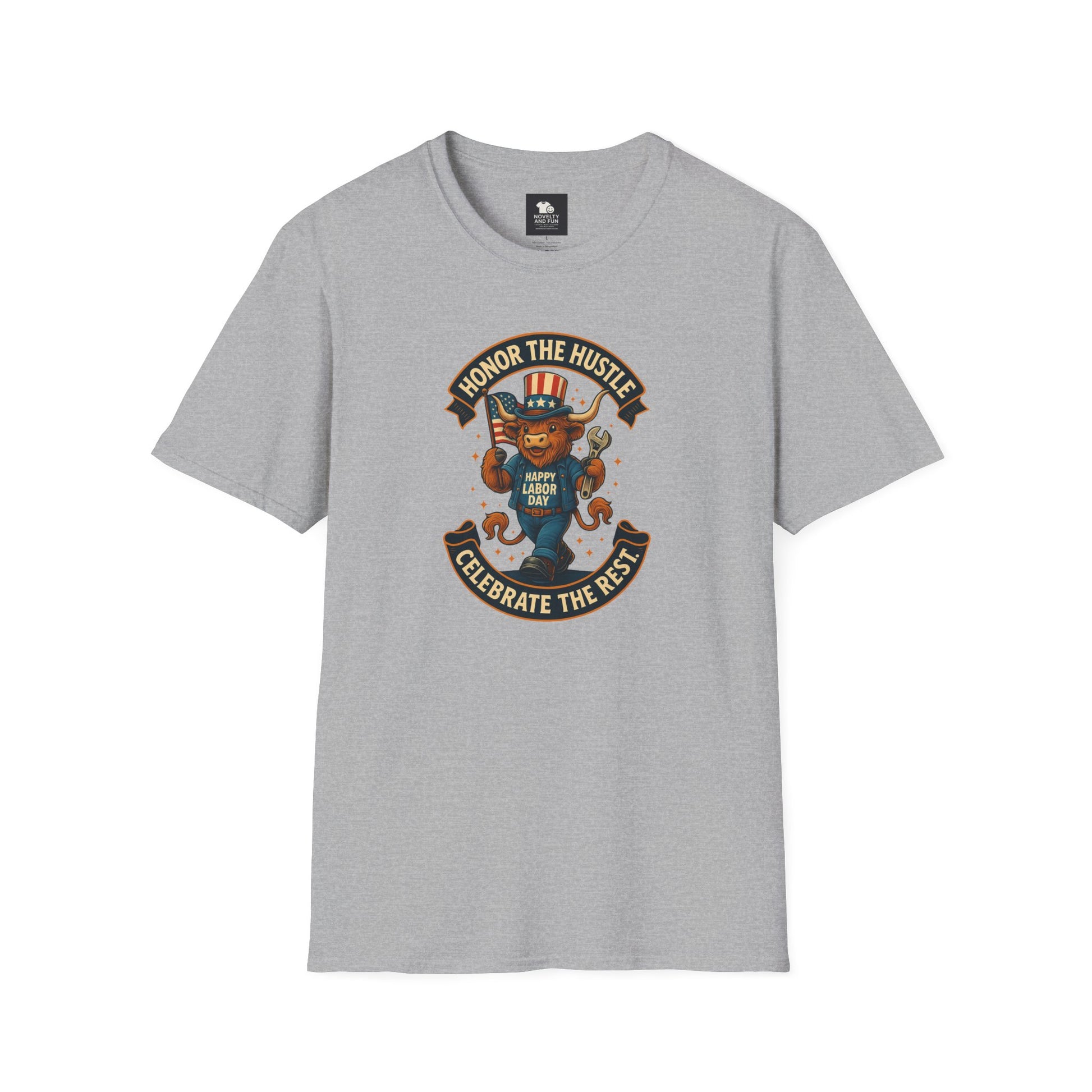 Celebrate Labor Day with Our Happy Highland Cow T-Shirt!