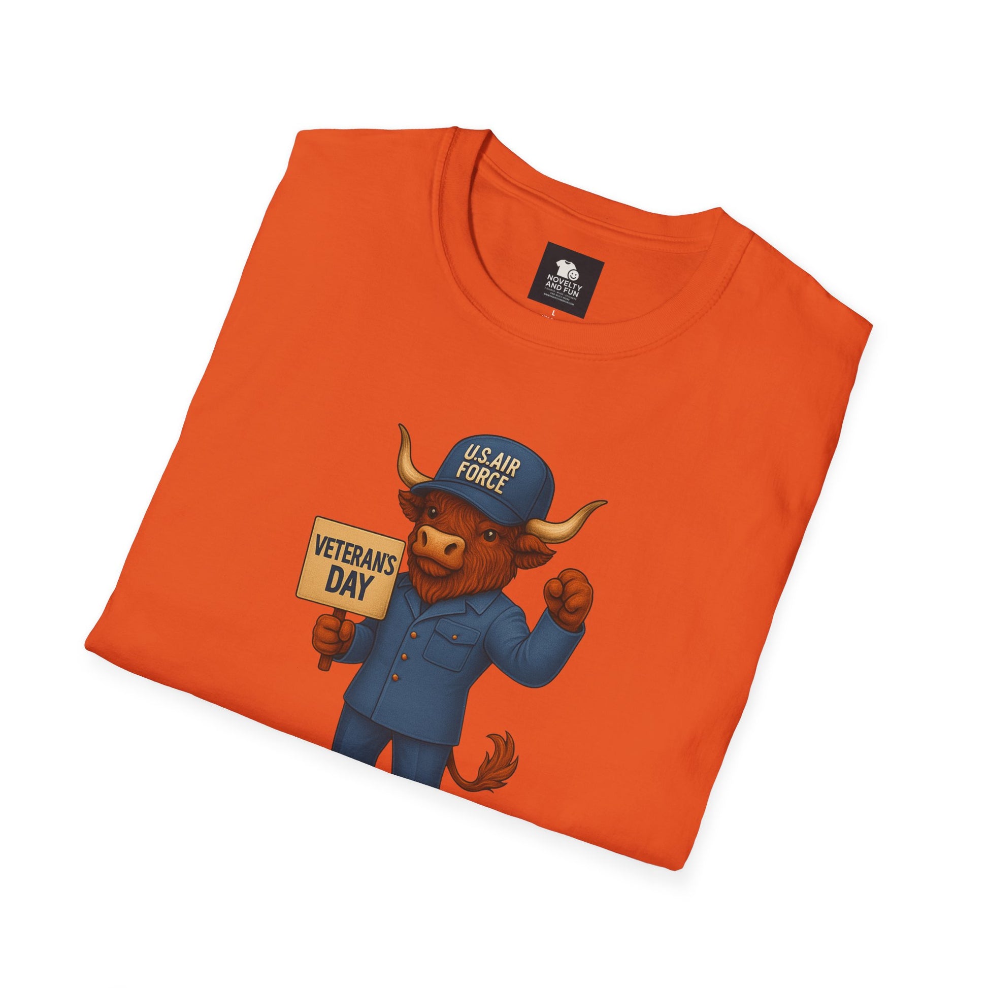 Air Force Veteran's Day Highland Cow T-Shirt