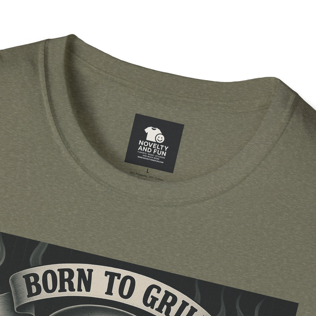Born to Grill Dad T-Shirt, Skull Design Tee, Father's Day Gift, BBQ Lover