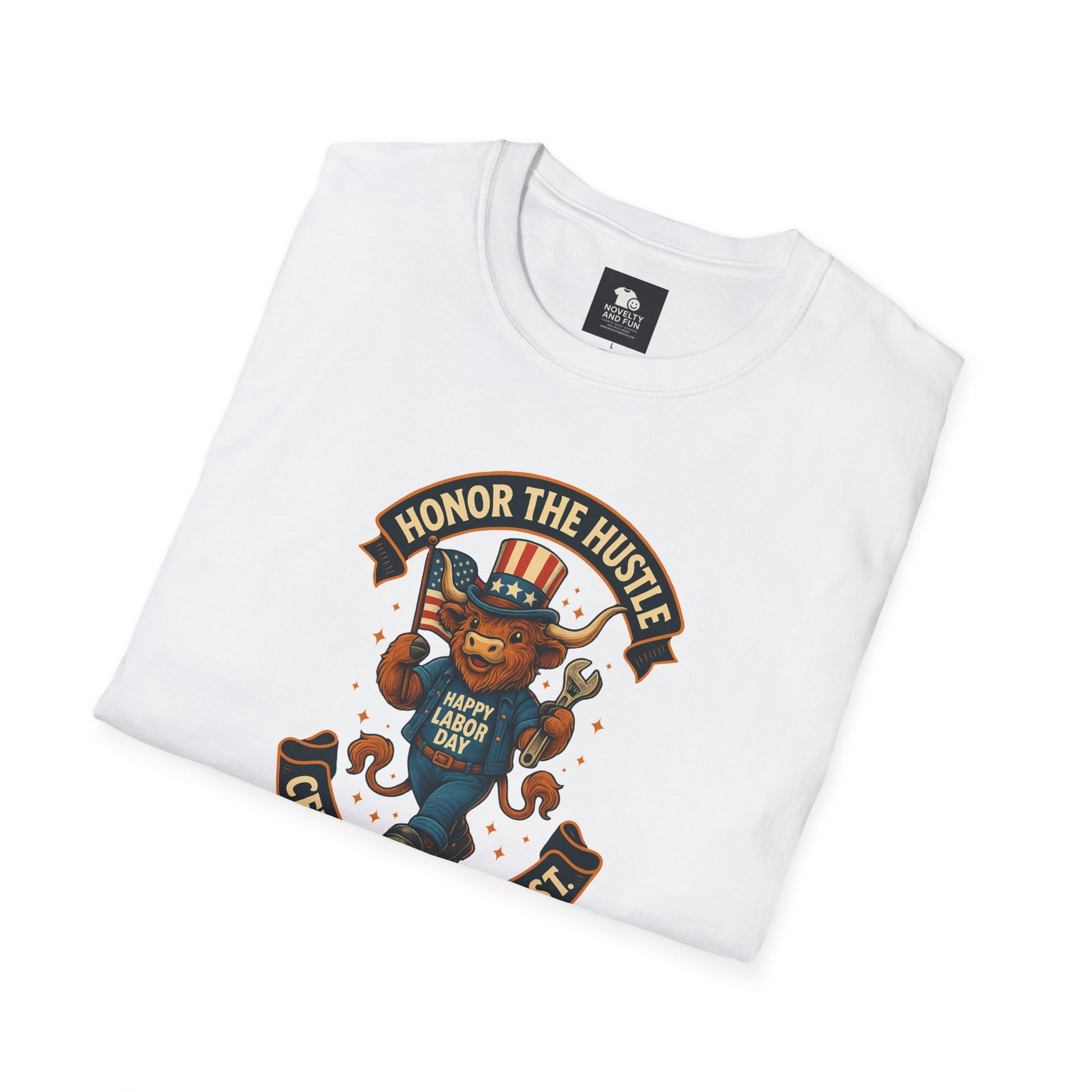 Celebrate Labor Day with Our Happy Highland Cow T-Shirt!