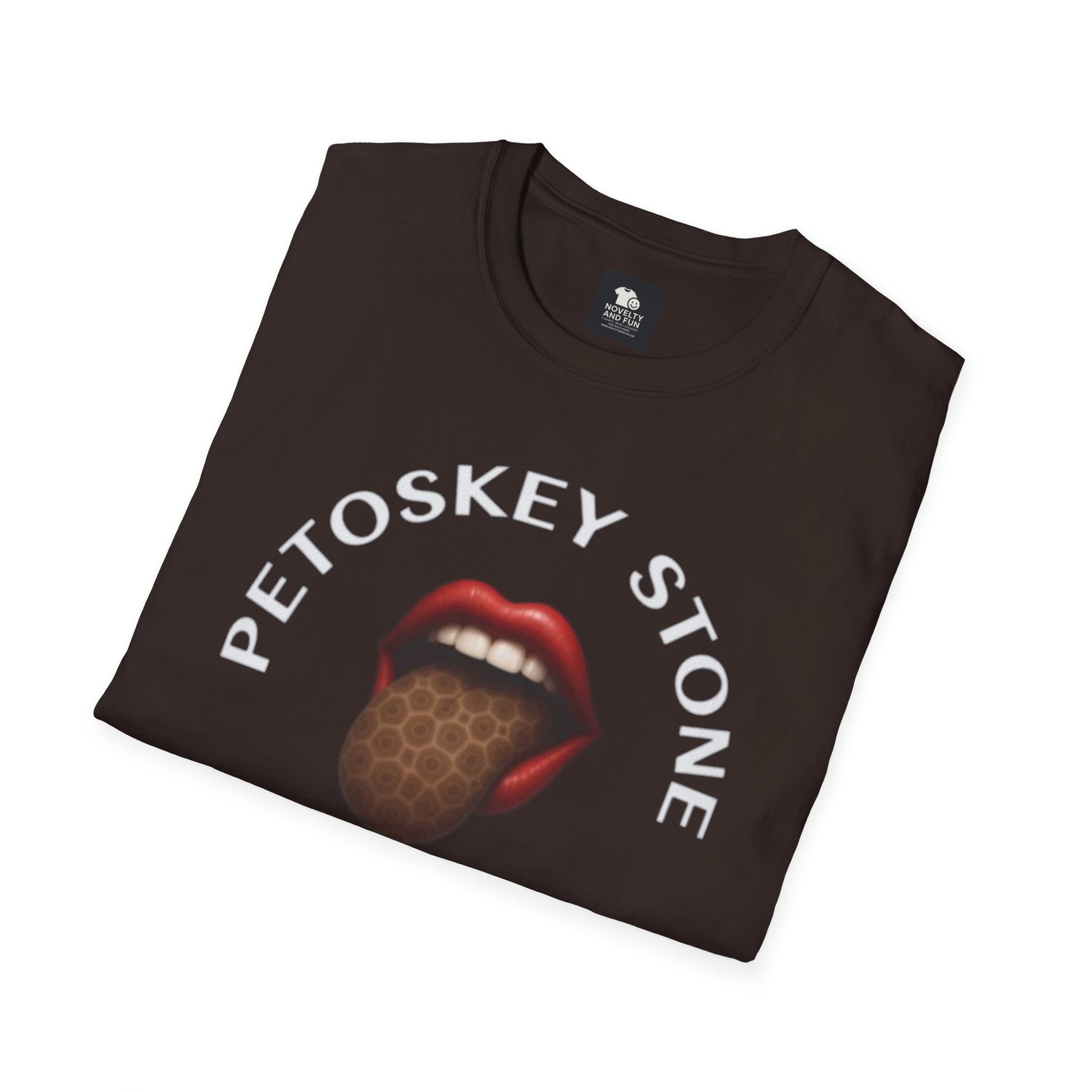 Graphic Tee with Petoskey Stone Licker! Michigan Lake Style