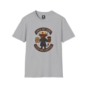 Funny Nurse Coffee Lover T-Shirt - Unisex Softstyle