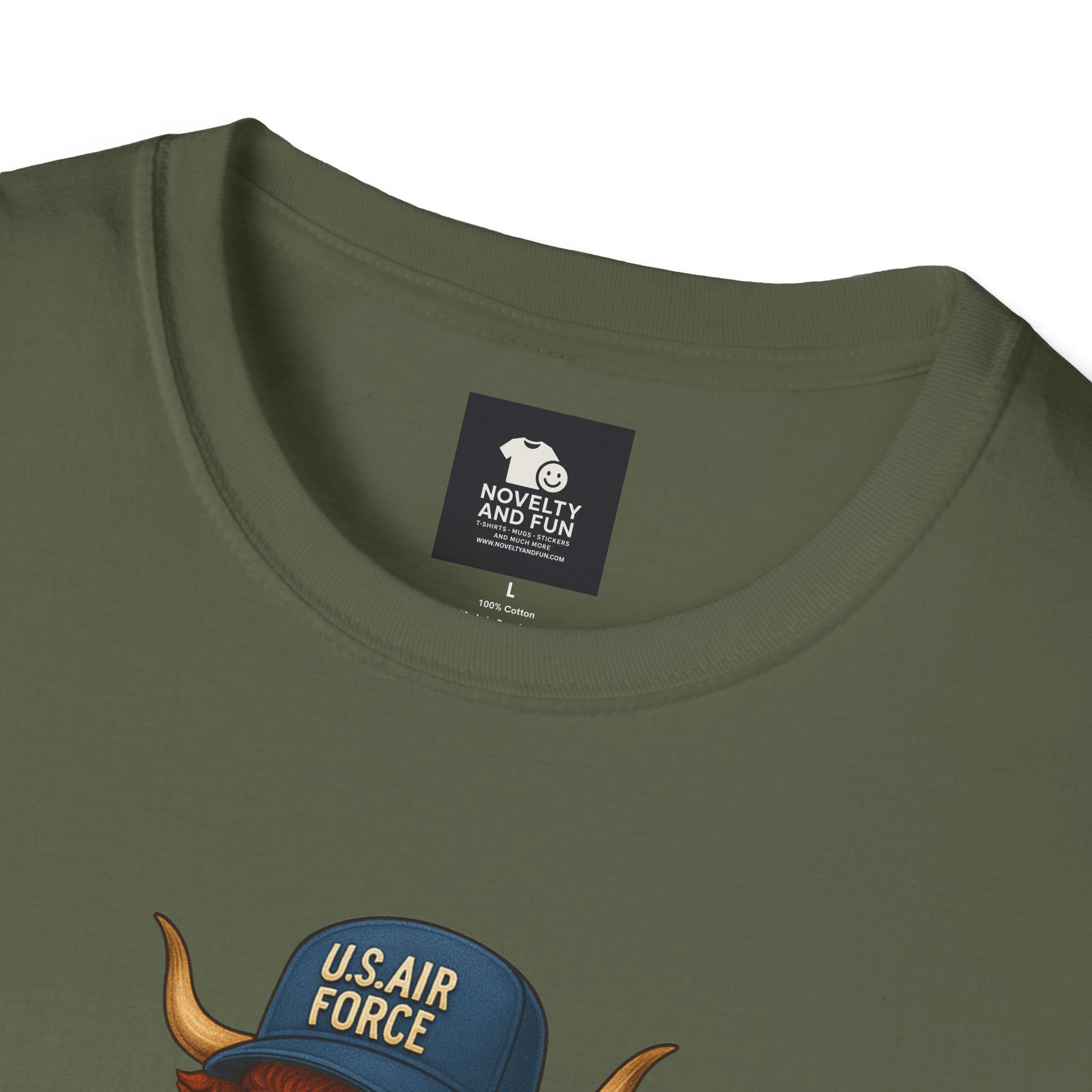 Air Force Veteran's Day Highland Cow T-Shirt