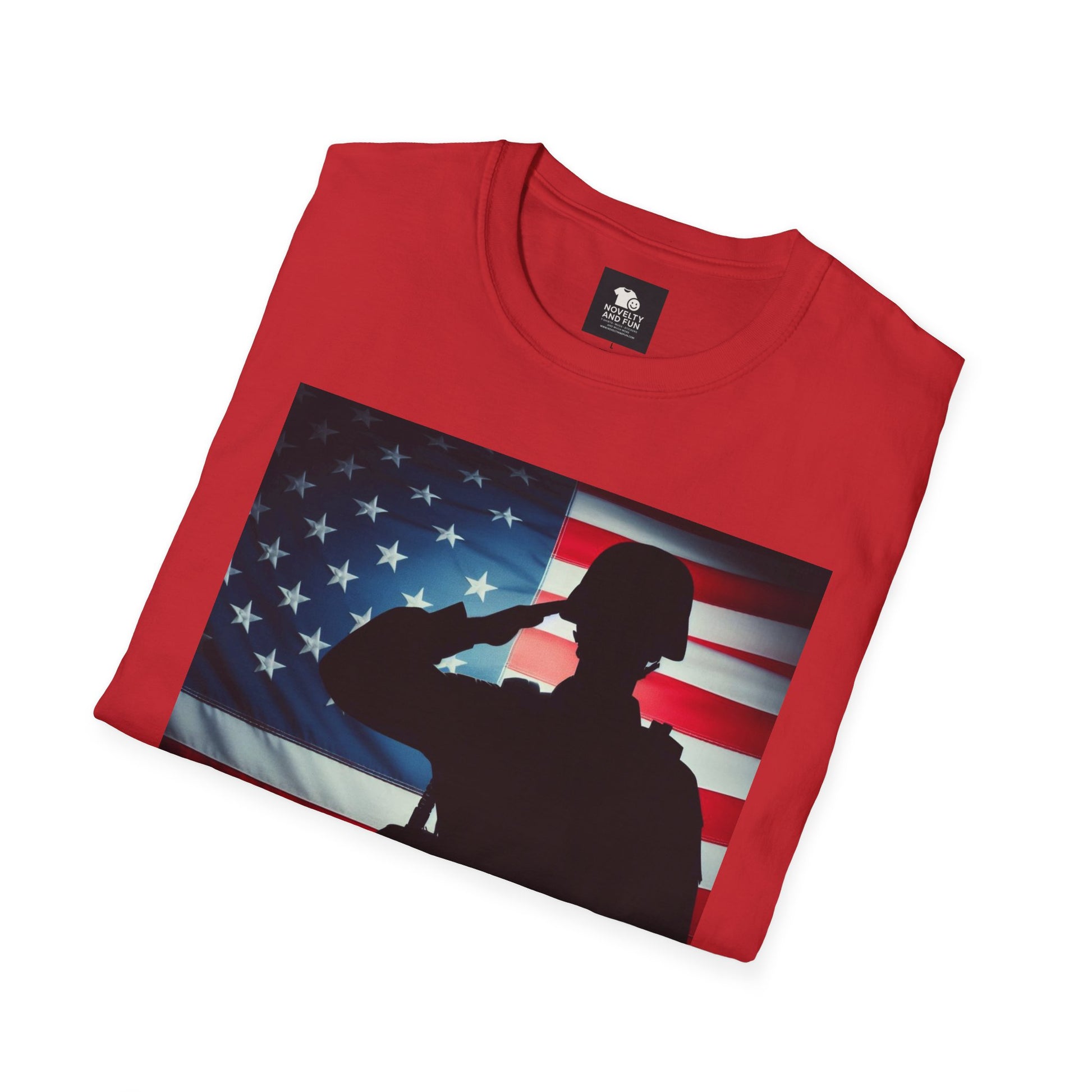 Salute to Service Unisex T-Shirt, Military Tribute Shirt, Patriotic Tee, Veteran Appreciation Gift, 4th of July Outfit, Americana Apparel