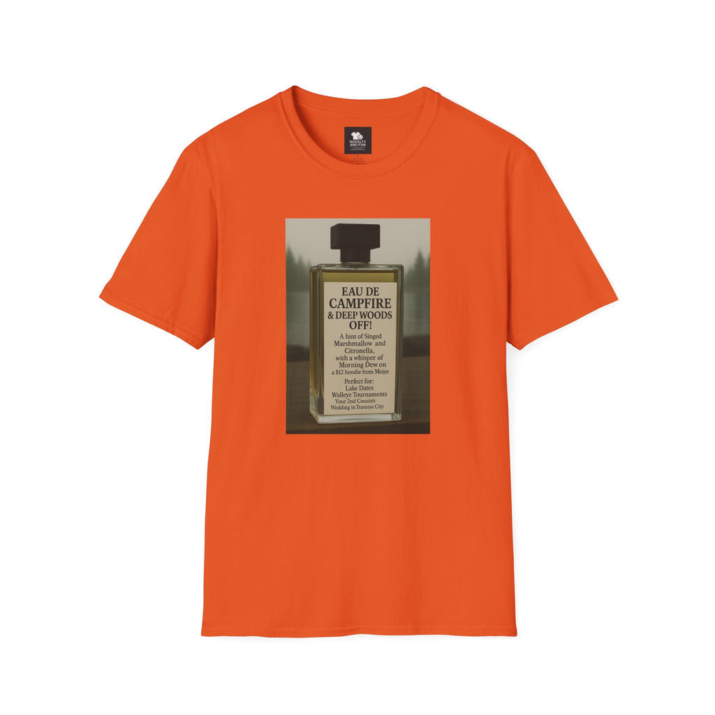 Campfire T-Shirt - Fun Michigan Camping Scent Tee
