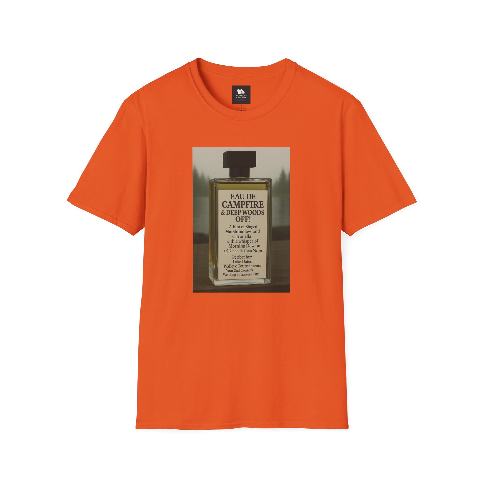 Campfire T-Shirt - Fun Michigan Camping Scent Tee