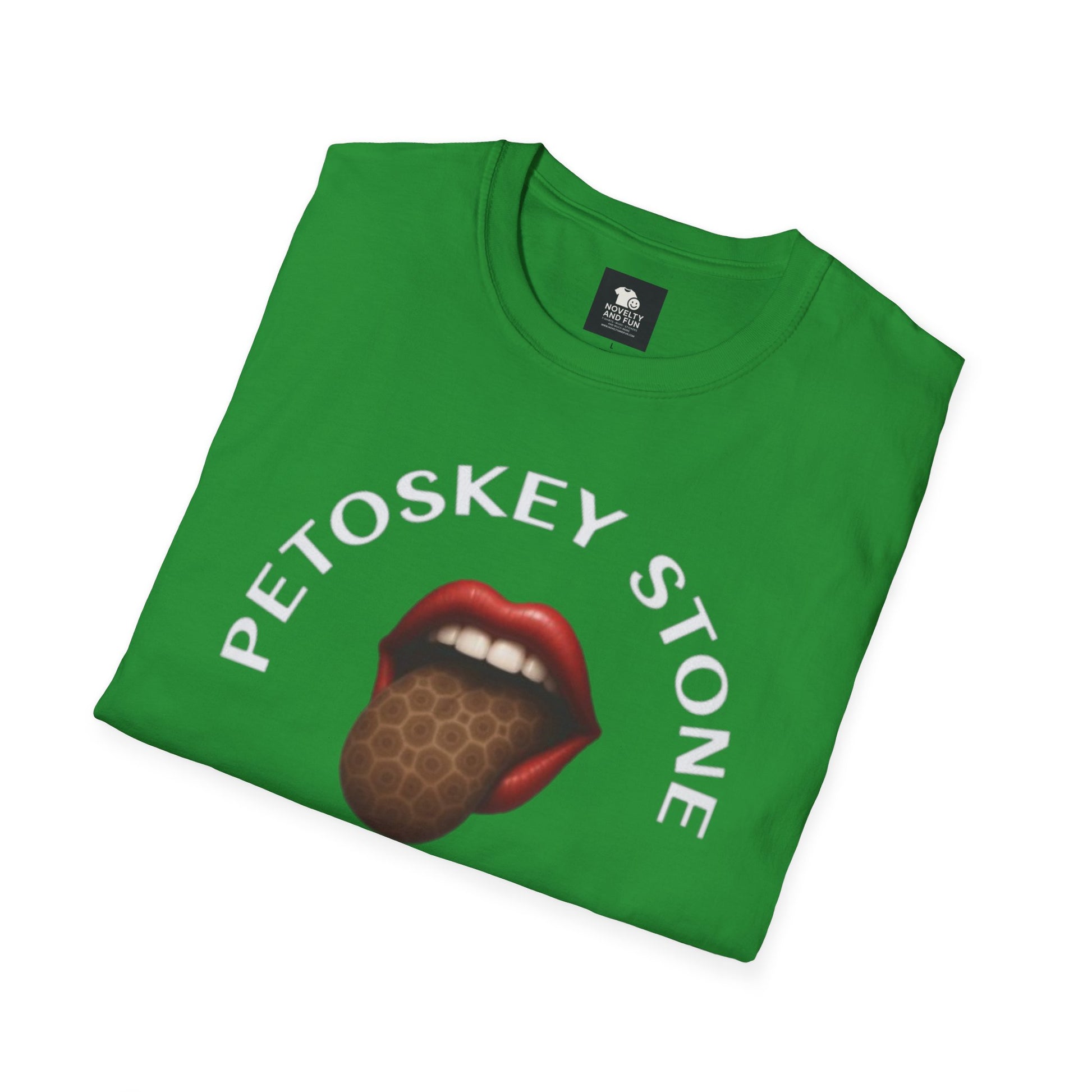 Graphic Tee with Petoskey Stone Licker! Michigan Lake Style