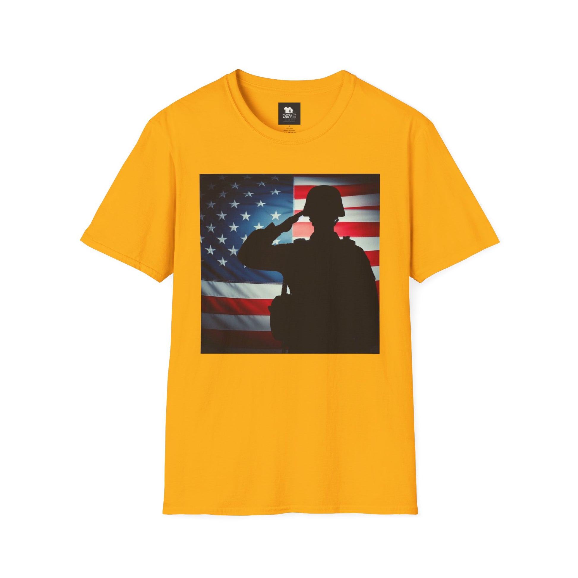Salute to Service Unisex T-Shirt, Military Tribute Shirt, Patriotic Tee, Veteran Appreciation Gift, 4th of July Outfit, Americana Apparel