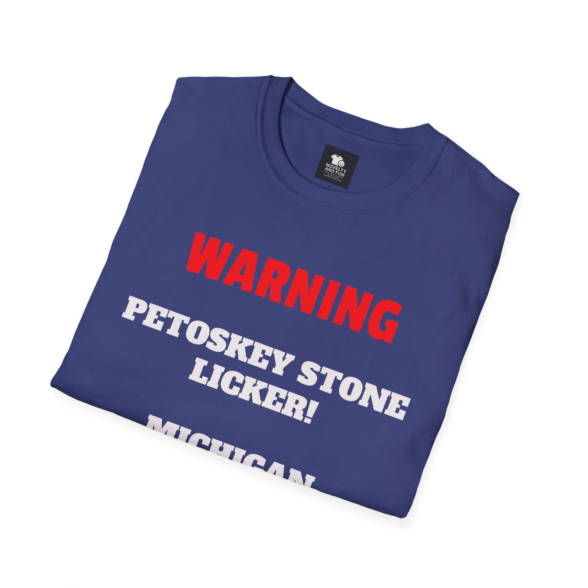 Petoskey Stone Licker Unisex Softstyle T-Shirt - Perfect for Michigan Lovers