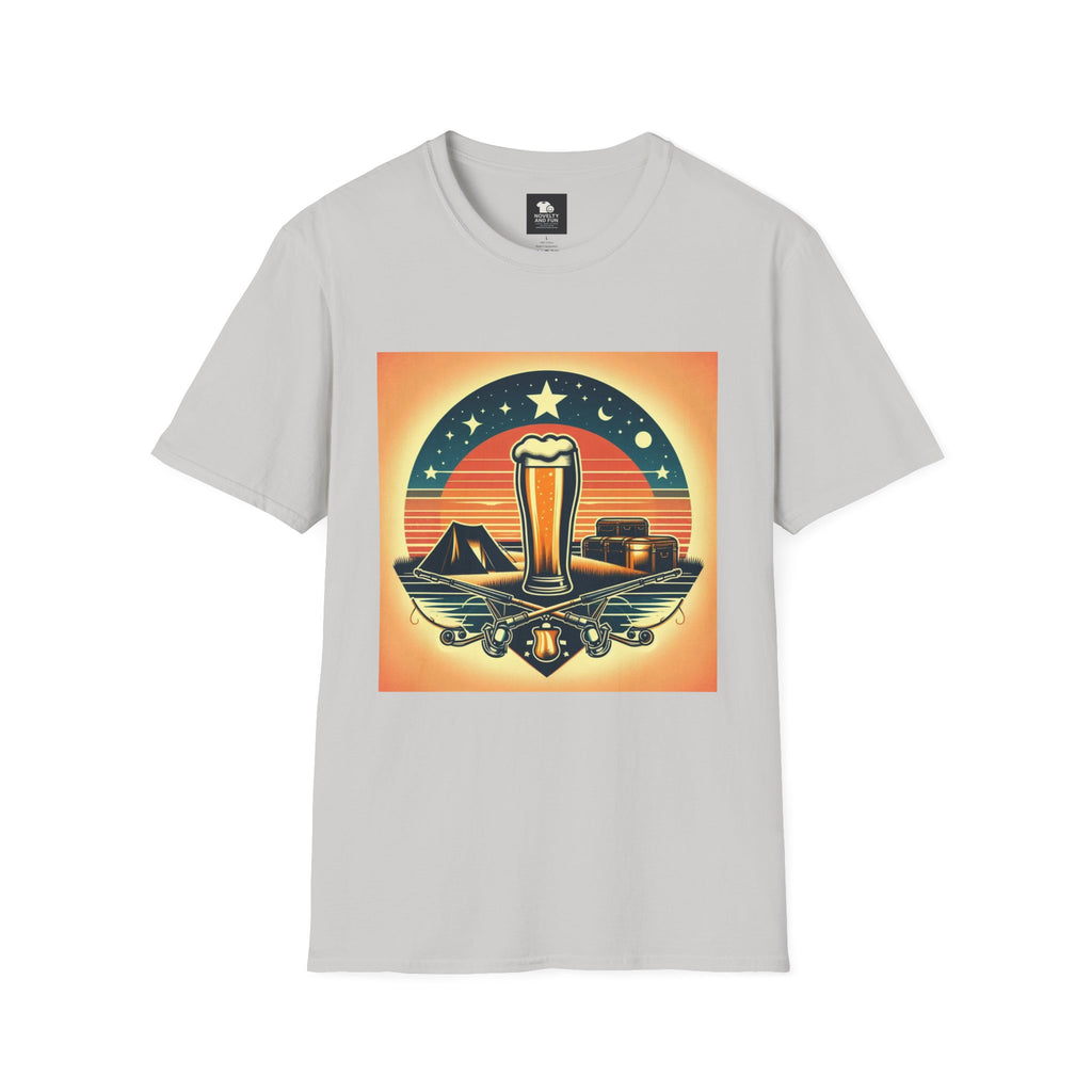 Vintage Beer Graphic Unisex T-Shirt | Retro Style Tee for Beer Lovers and Camping