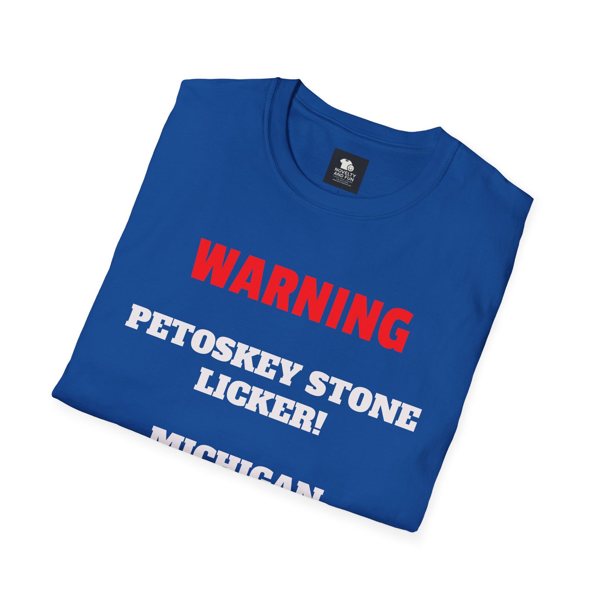 Petoskey Stone Licker Unisex Softstyle T-Shirt - Perfect for Michigan Lovers