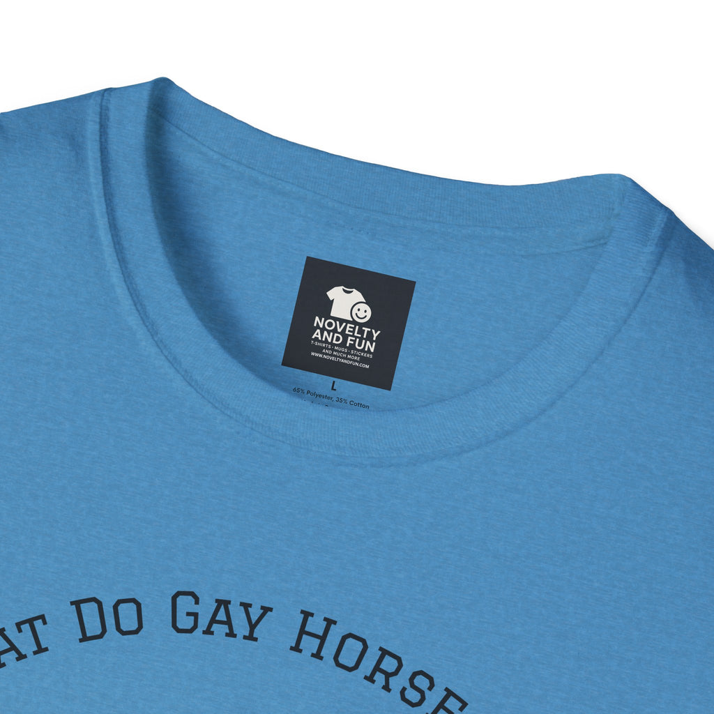 Rainbow Horse Humor T-Shirt, Gay Pride Tee, Funny Animal Shirt, LGBT Unisex