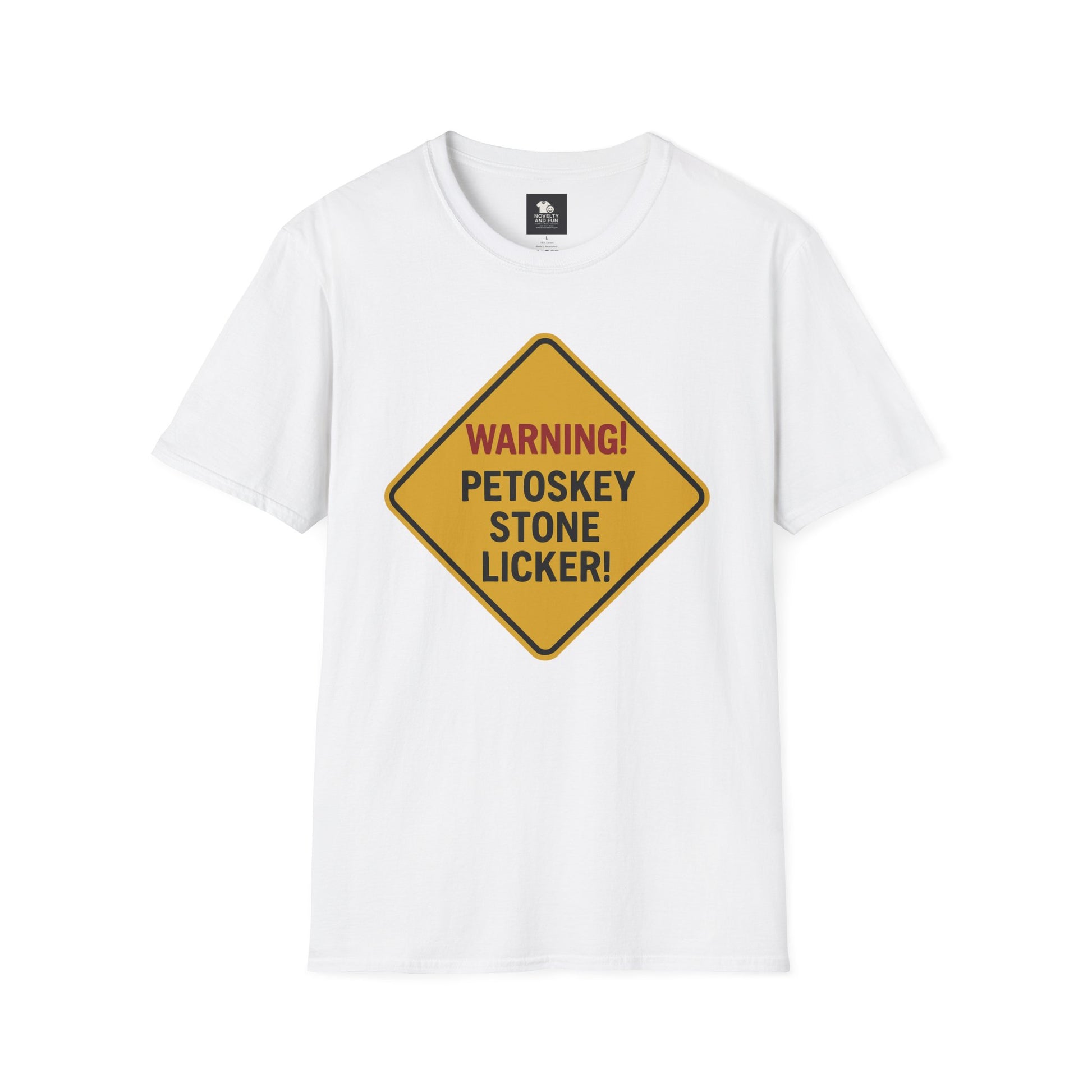 Warning! Contains Petoskey Stone Licker T-Shirt, Funny Gift, Unisex Tee, [...]