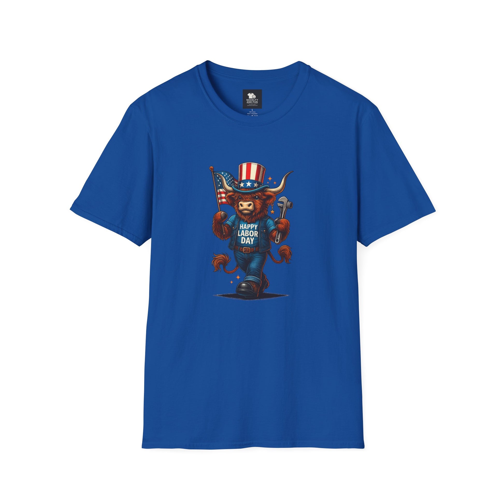 Happy Labor Day Highland Cow T-Shirt